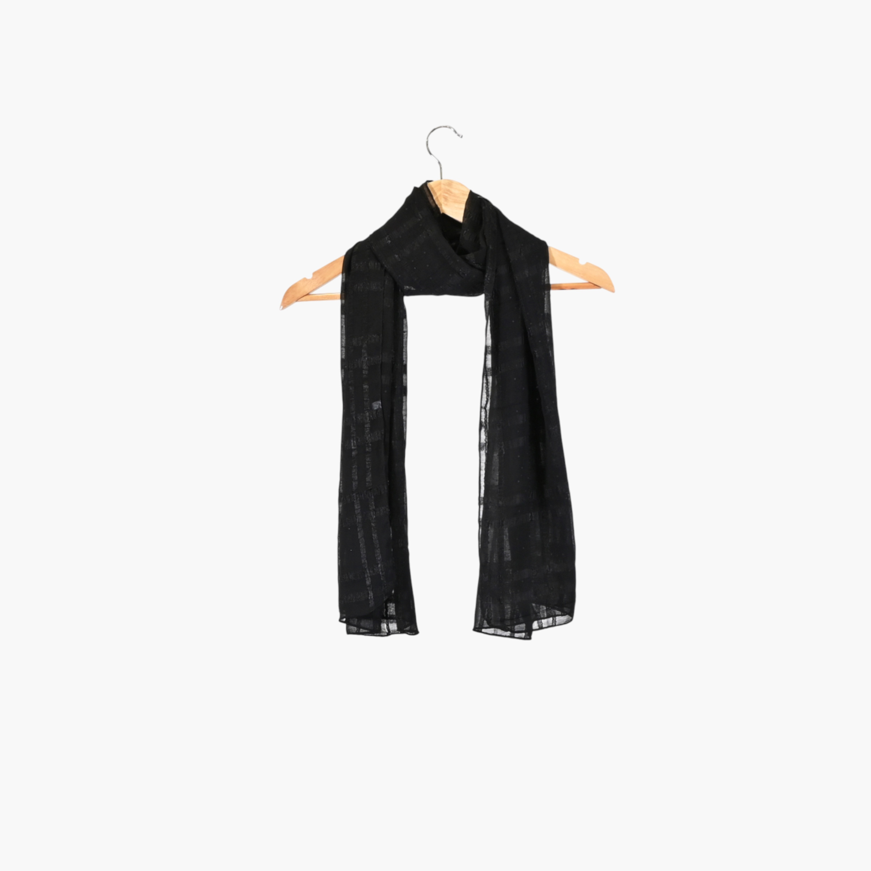 Zora Women's black scarf embroidered with crystals-women-clothingaccessories-scarves-image-1