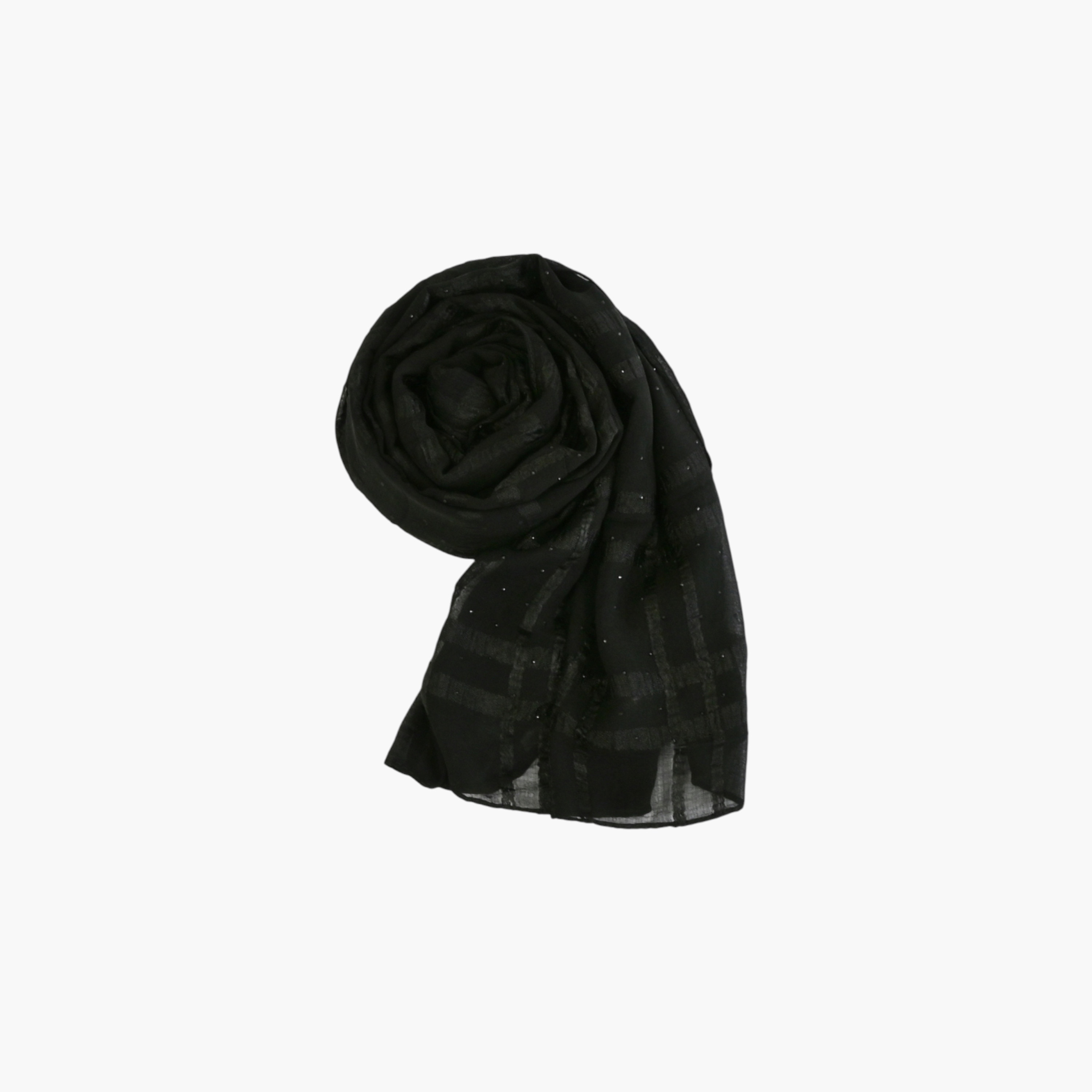 Zora Women's black scarf embroidered with crystals-women-clothingaccessories-scarves-image-3