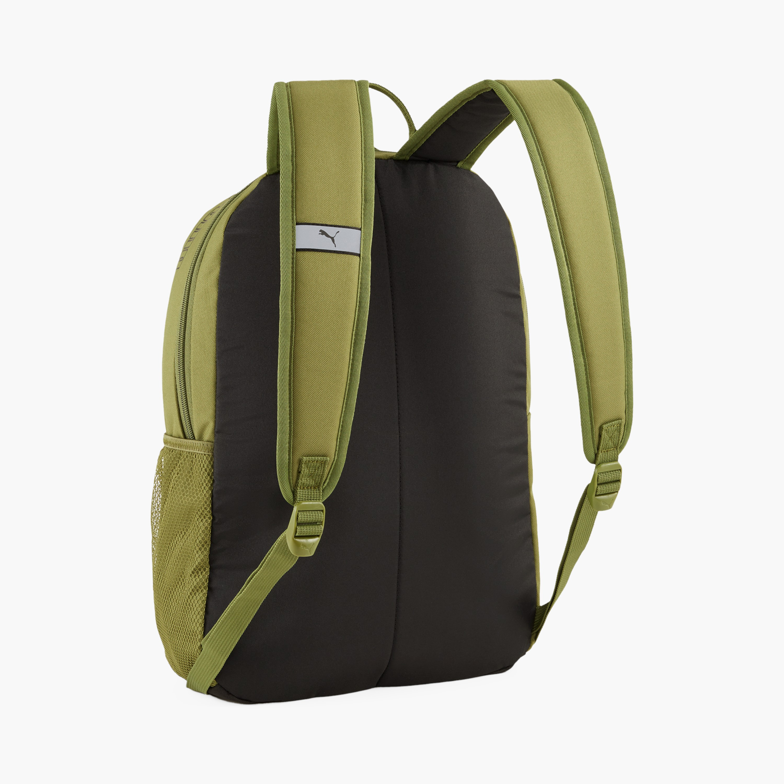 Puma Logo Print School Backpack with Adjustable Shoulder Straps and Zip Closure-school-bagsandbackpacks-backpacks-image-2