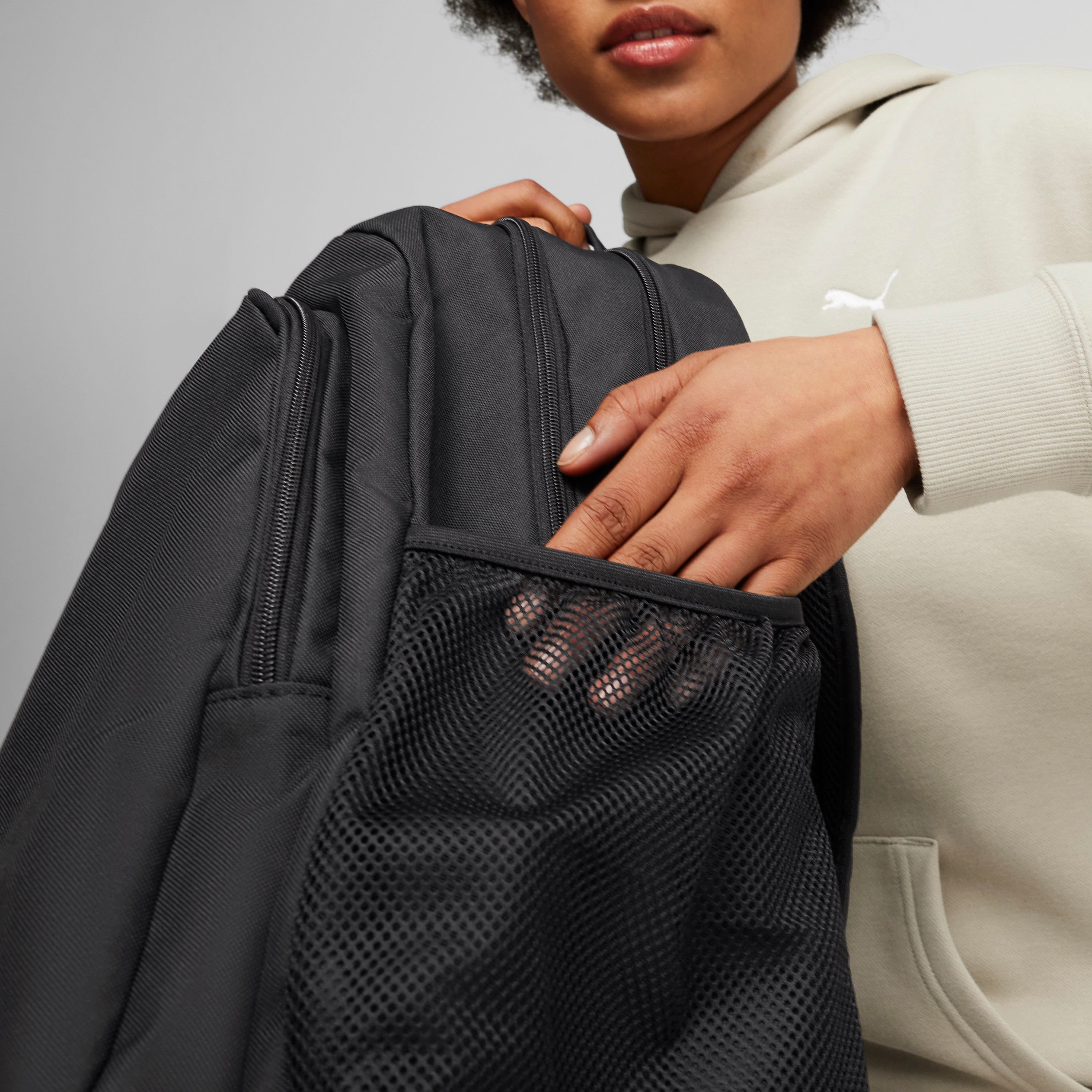 شنطة ظهر مدرسية سادة بأحزمة قابلة للتعديل وسحاب إغلاق من بوما-school-bagsandbackpacks-backpacks-image-5