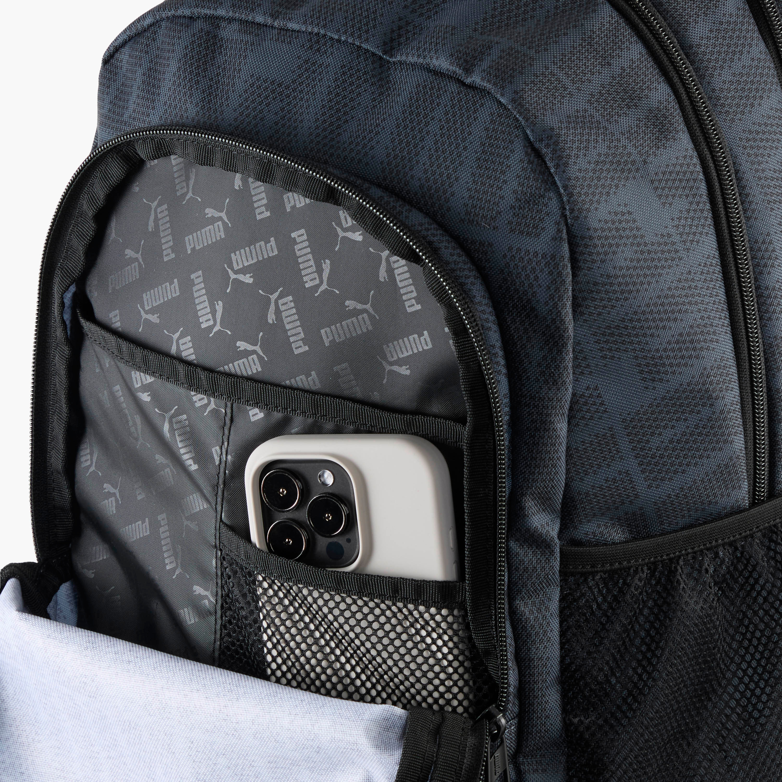 شنطة ظهر مدرسية بطبعات وأحزمة قابلة للتعديل وسحاب إغلاق من بوما - 15x29x43 سم-school-bagsandbackpacks-backpacks-image-5