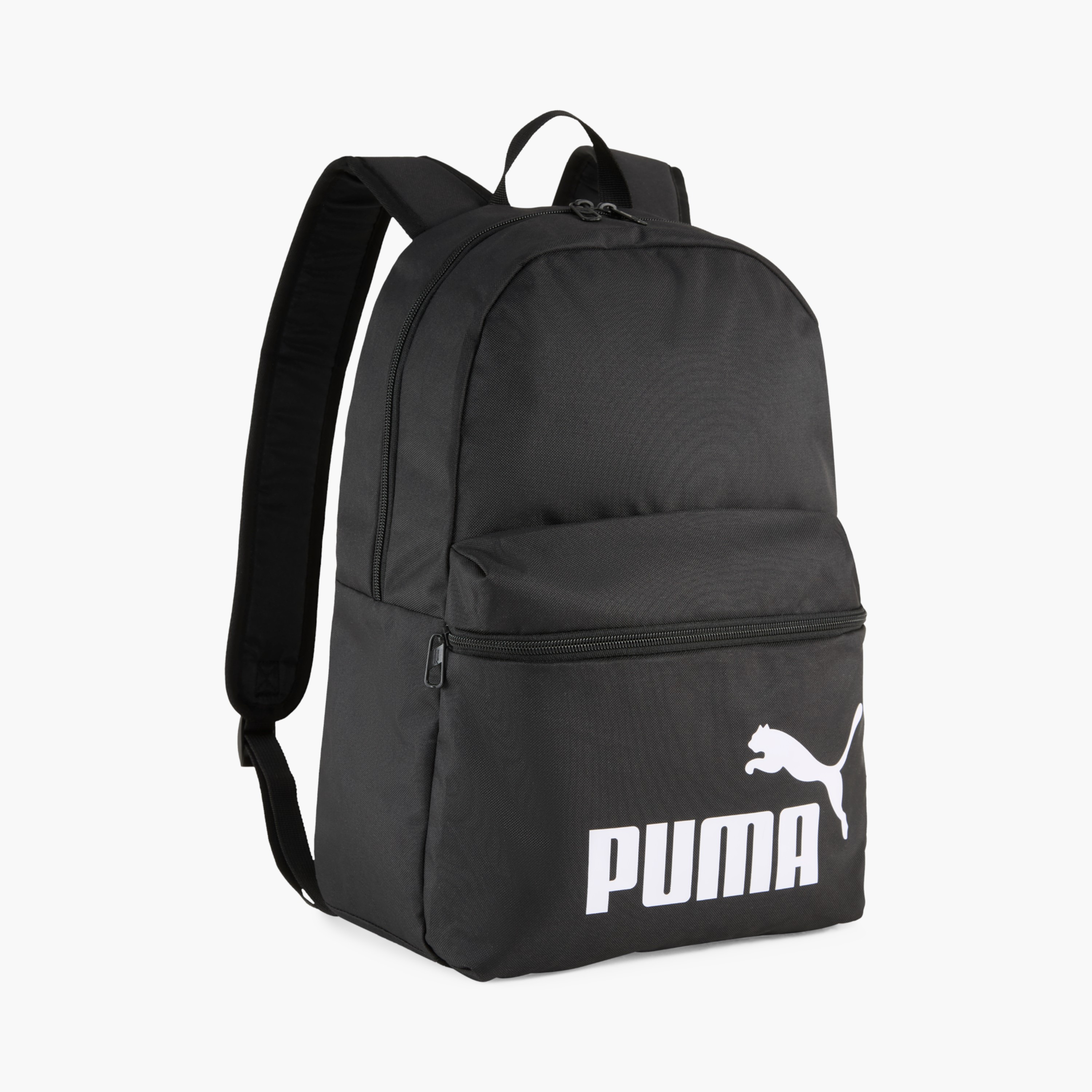 Puma Logo Print School Backpack with Adjustable Shoulder Straps and Zip Closure-school-bagsandbackpacks-backpacks-image-1