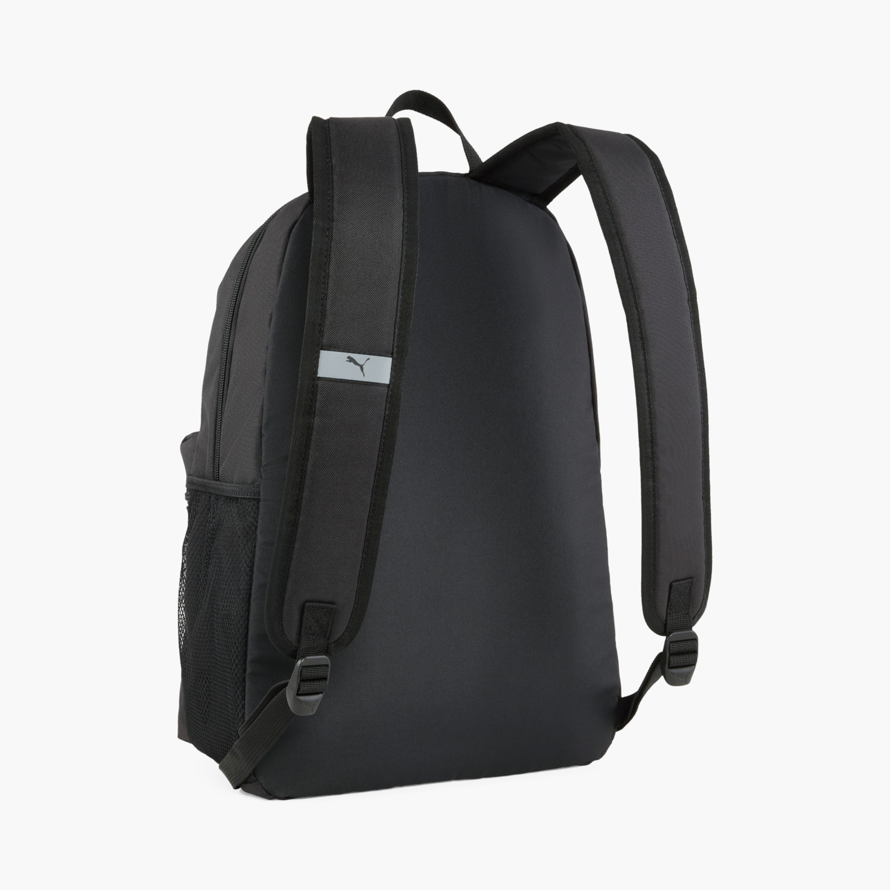 Puma Logo Print School Backpack with Adjustable Shoulder Straps and Zip Closure-school-bagsandbackpacks-backpacks-image-3