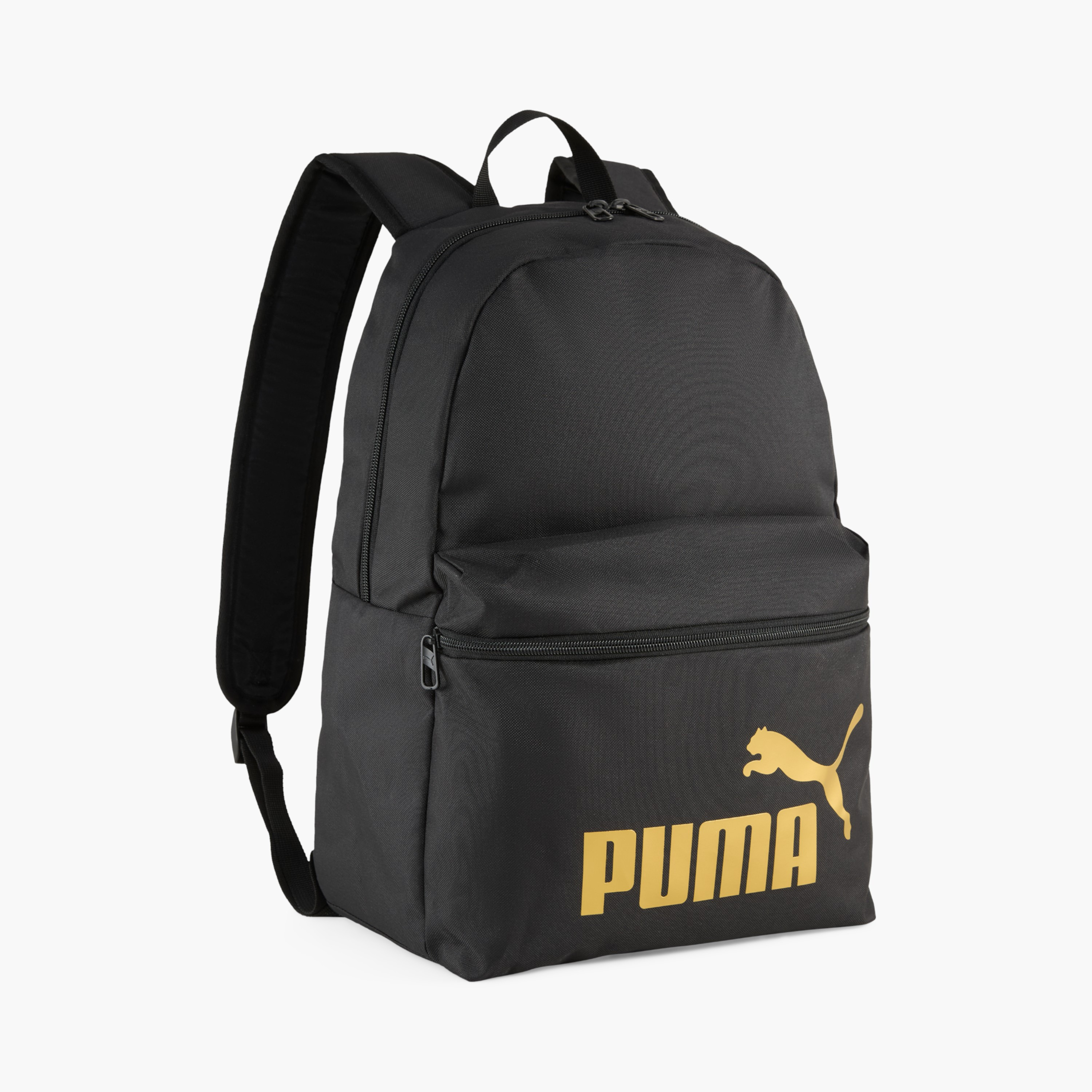 Puma Logo Print School Backpack with Adjustable Straps and Zip Closure-school-bagsandbackpacks-backpacks-image-1