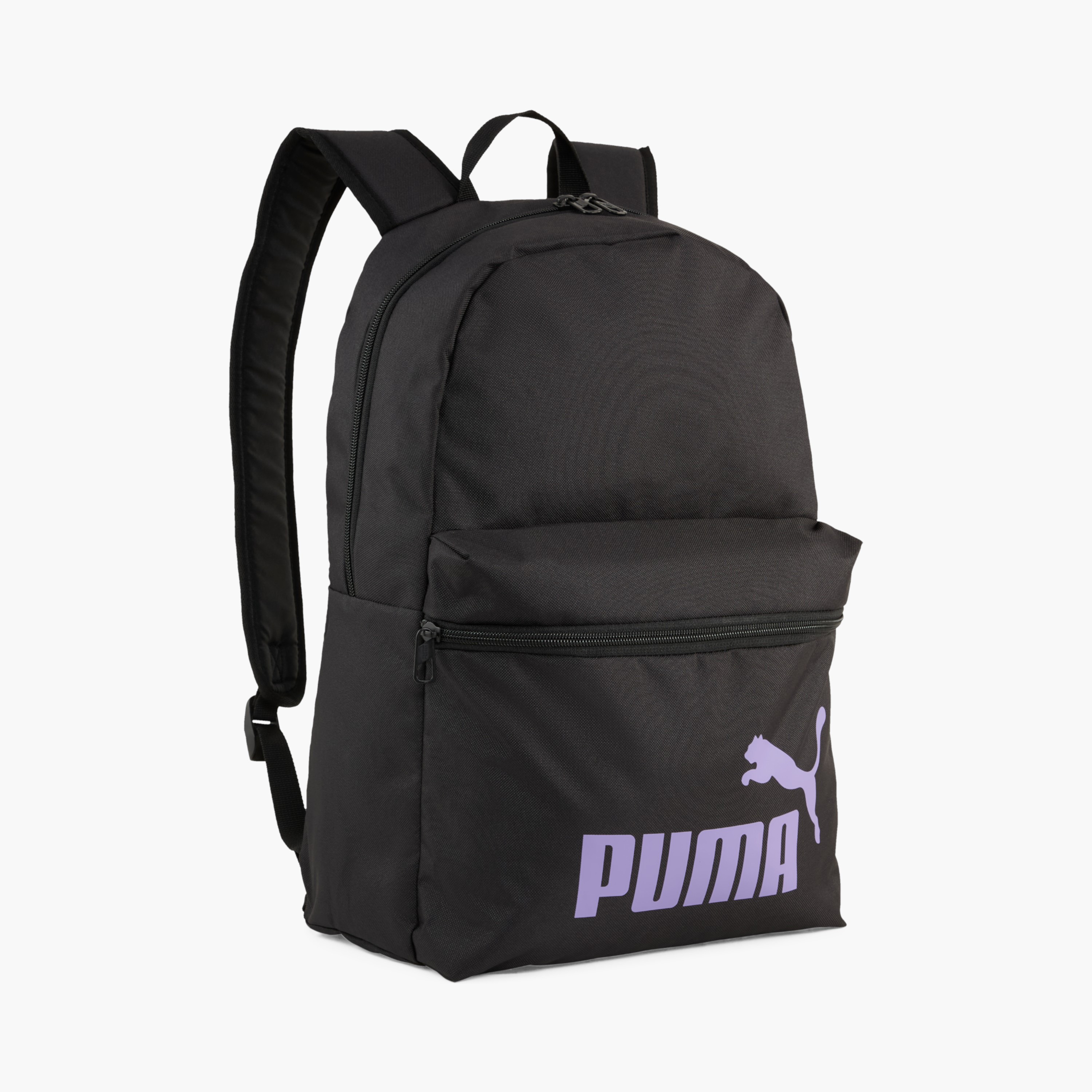 Puma Logo Print School Backpack with Adjustable Shoulder Straps and Zip Closure-school-bagsandbackpacks-backpacks-image-1