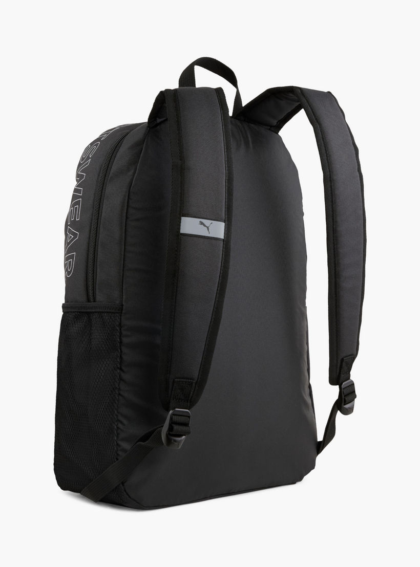 شنطة ظهر مدرسية بطبعات شعار وحمالات قابلة للتعديل وسحاب إغلاق من بوما-school-bagsandbackpacks-backpacks-image-3