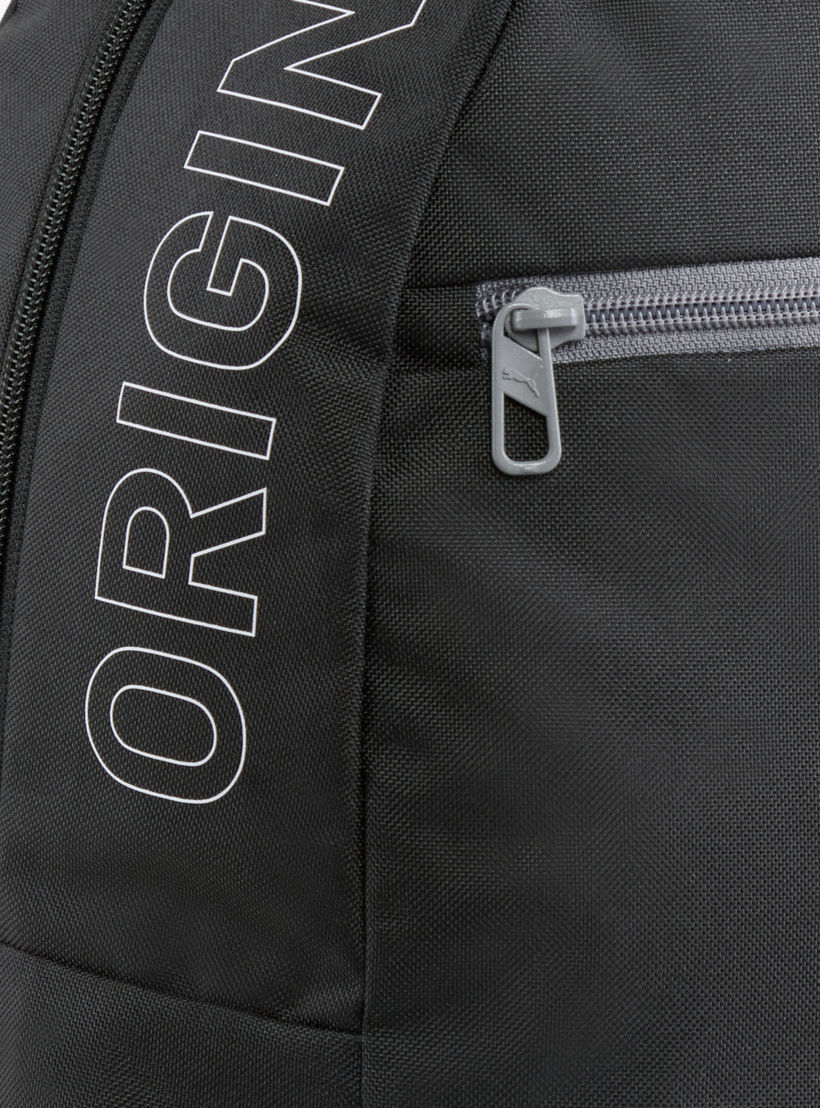 شنطة ظهر مدرسية بطبعات شعار وحمالات قابلة للتعديل وسحاب إغلاق من بوما-school-bagsandbackpacks-backpacks-image-5