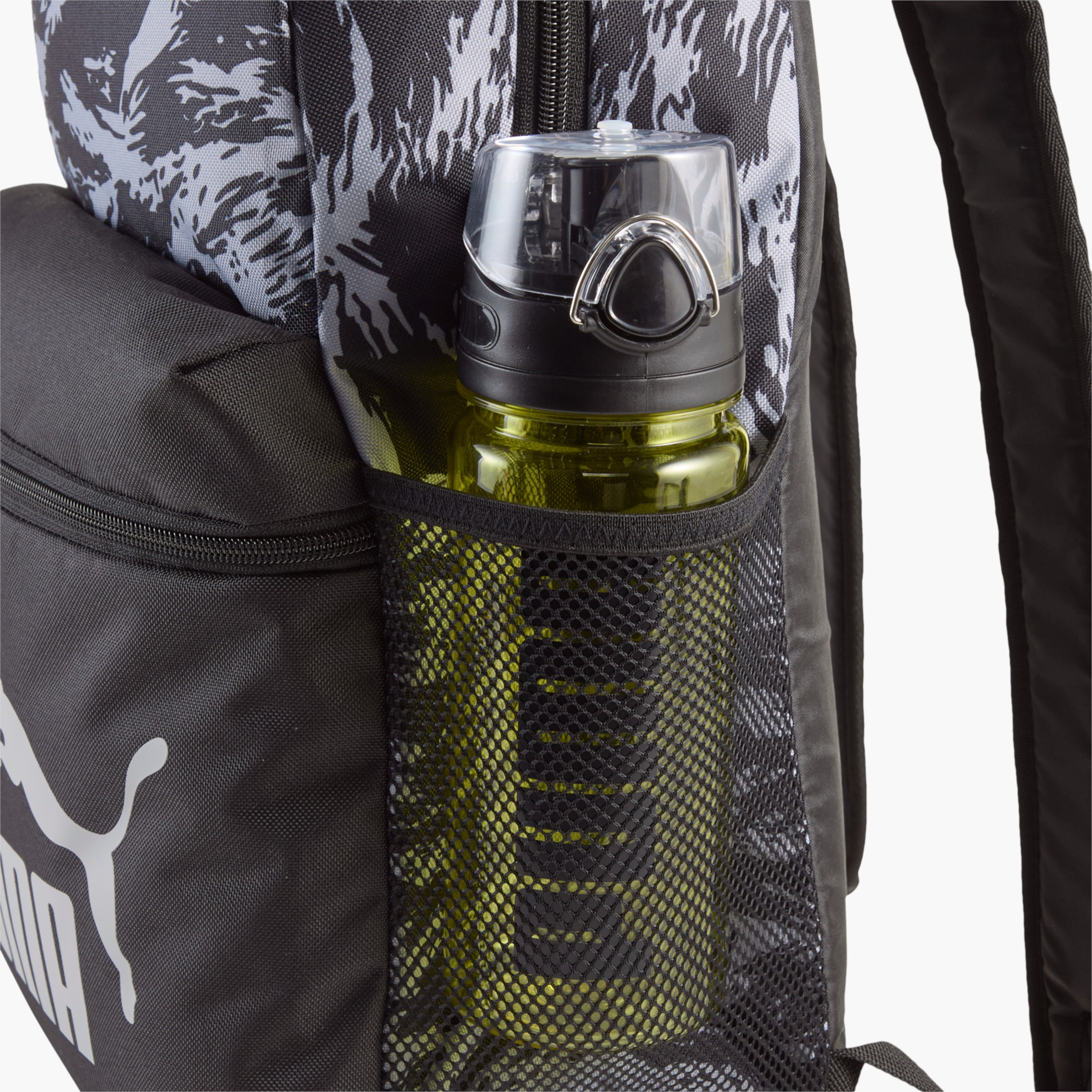 Puma Logo Print School Backpack with Adjustable Straps and Zip Closure-school-bagsandbackpacks-backpacks-image-3