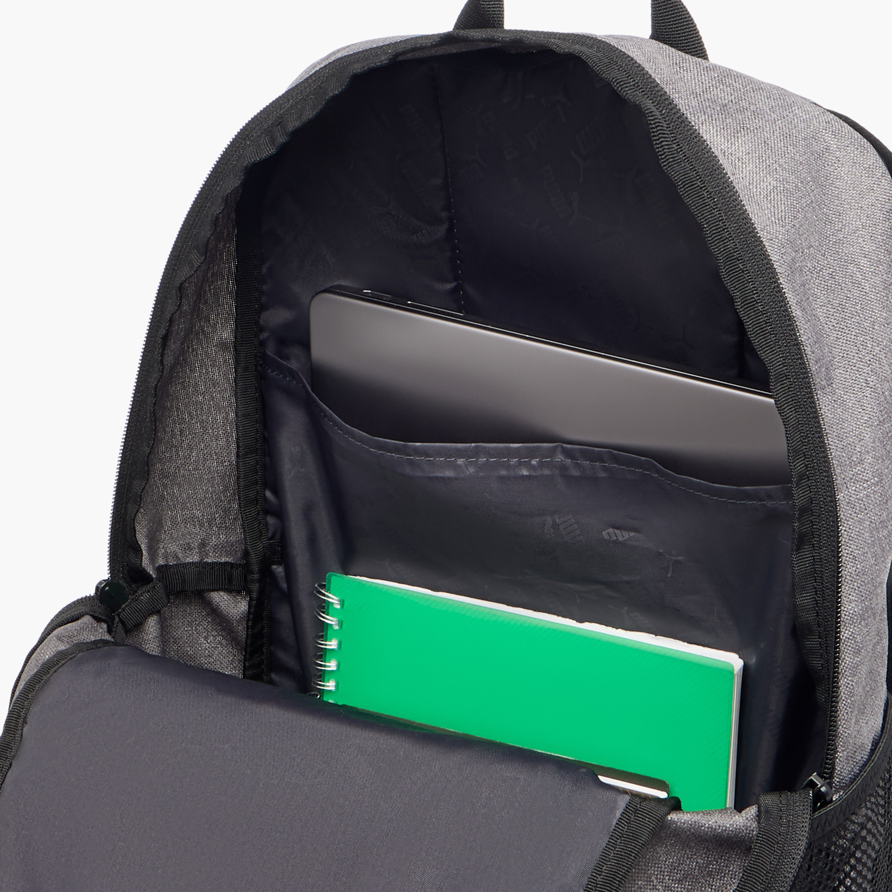 Puma Logo Embossed School Backpack with Adjustable Straps and Zip Closure-school-bagsandbackpacks-backpacks-image-6