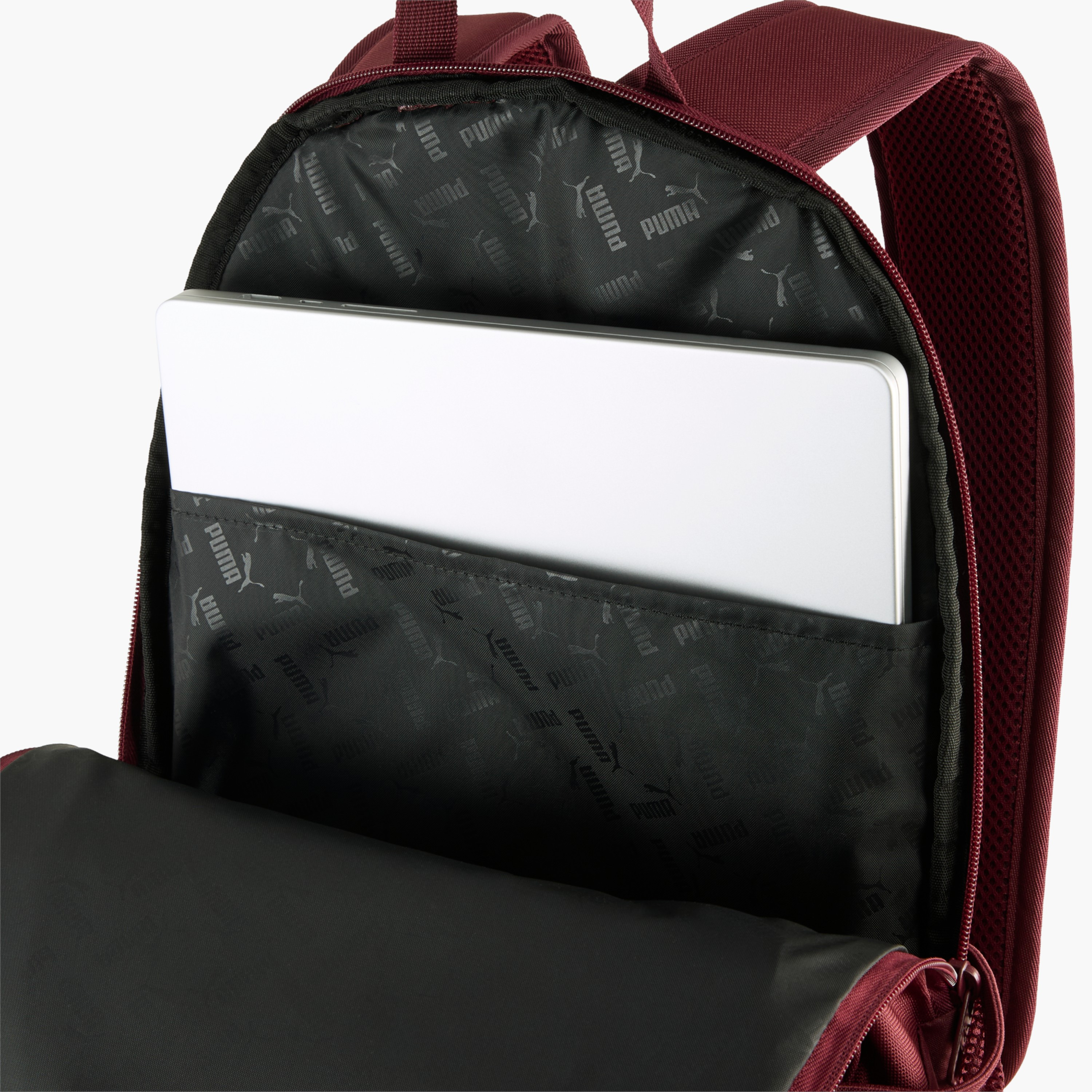 Puma Logo Print School Backpack with Adjustable Shoulder Straps and Zip Closure-school-bagsandbackpacks-backpacks-image-5
