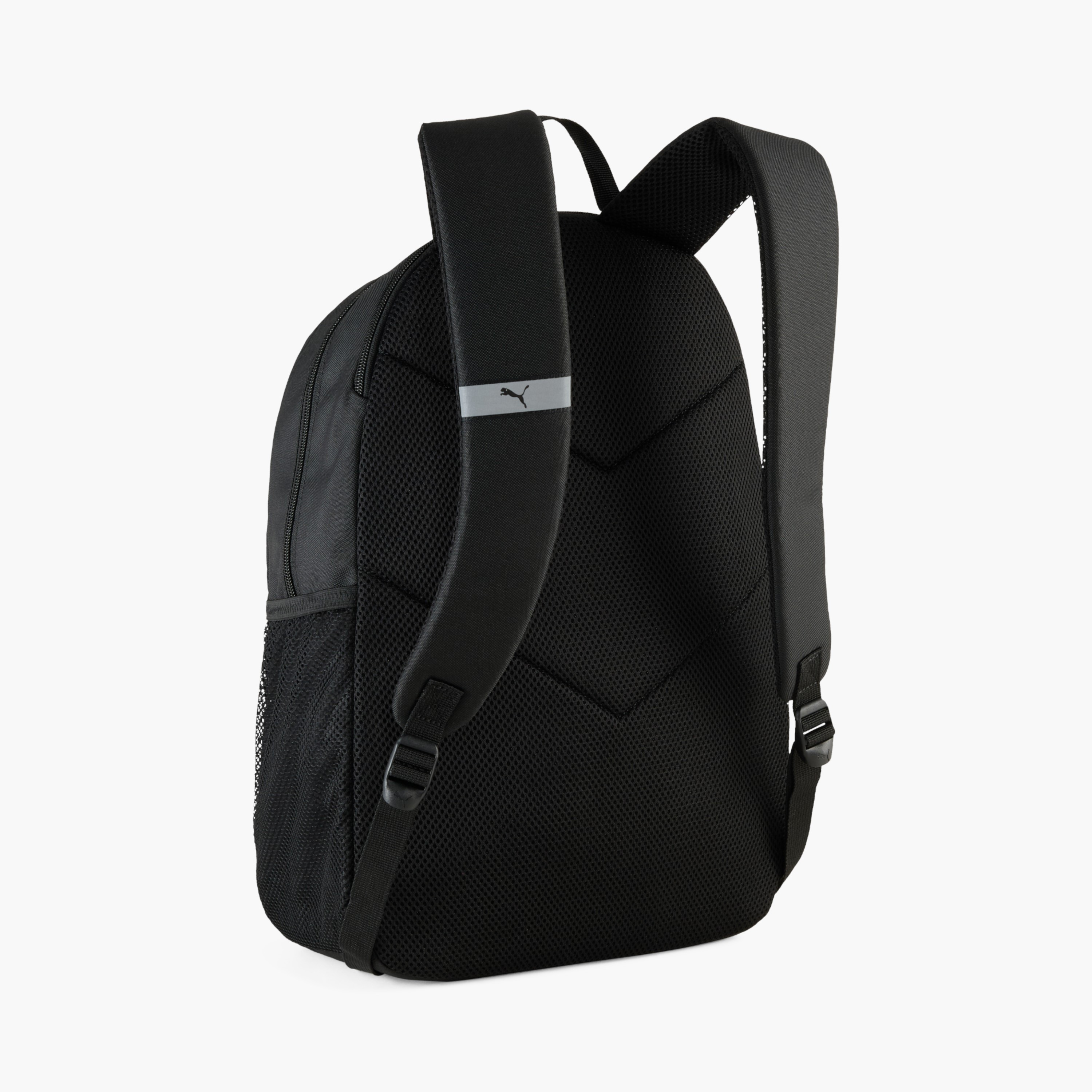 Puma Logo Print School Backpack with Adjustable Shoulder Straps and Zip Closure-school-bagsandbackpacks-backpacks-image-2