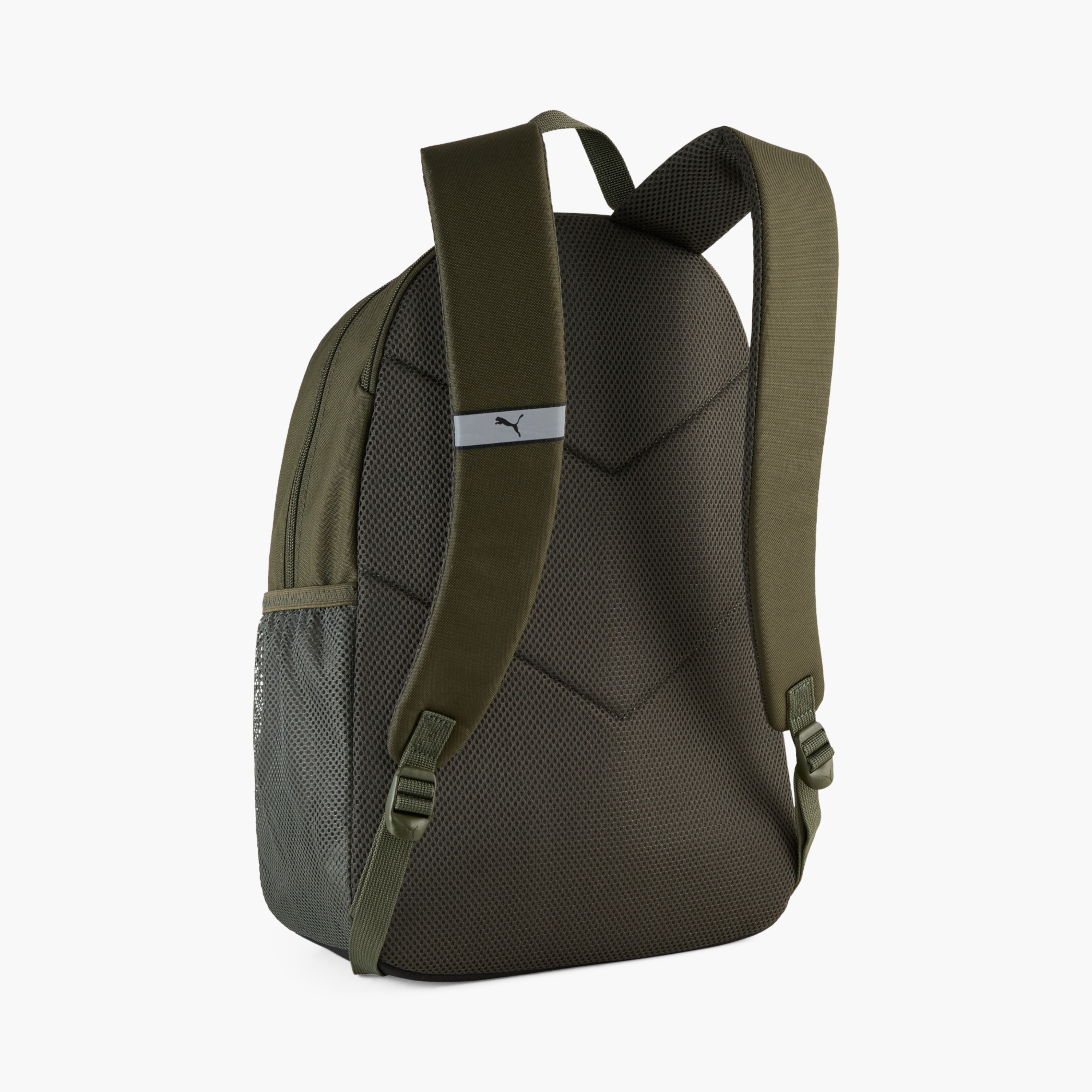 Puma Logo Print School Backpack with Adjustable Shoulder Straps and Zip Closure-school-bagsandbackpacks-backpacks-image-2