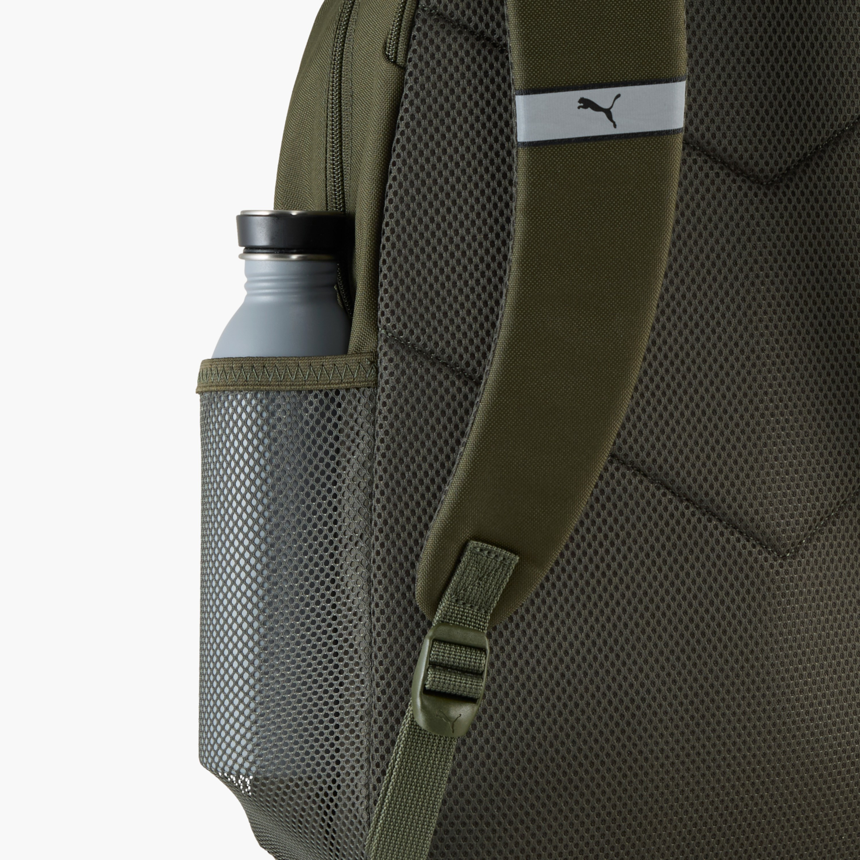 Puma Logo Print School Backpack with Adjustable Shoulder Straps and Zip Closure-school-bagsandbackpacks-backpacks-image-3