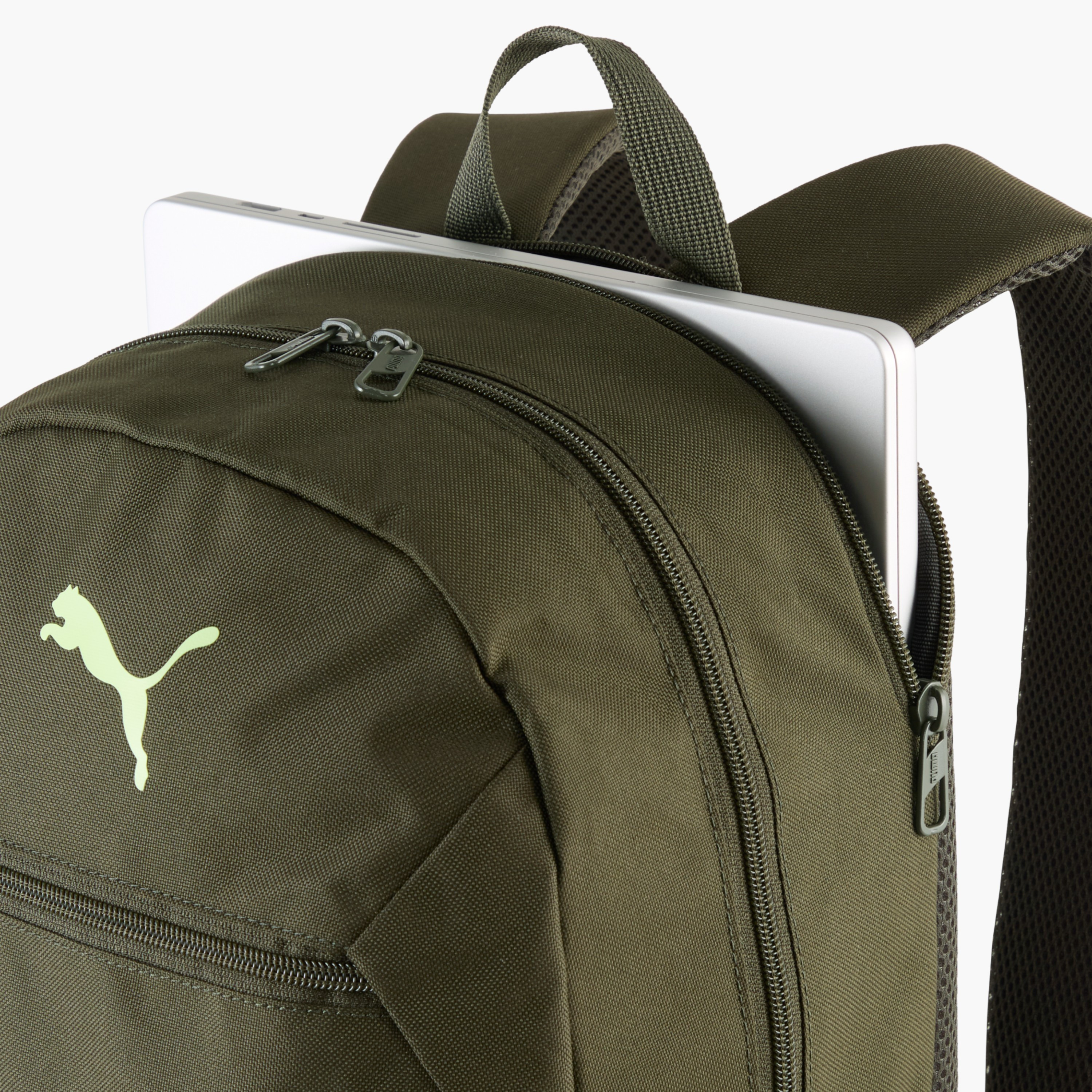 Puma Logo Print School Backpack with Adjustable Shoulder Straps and Zip Closure-school-bagsandbackpacks-backpacks-image-4