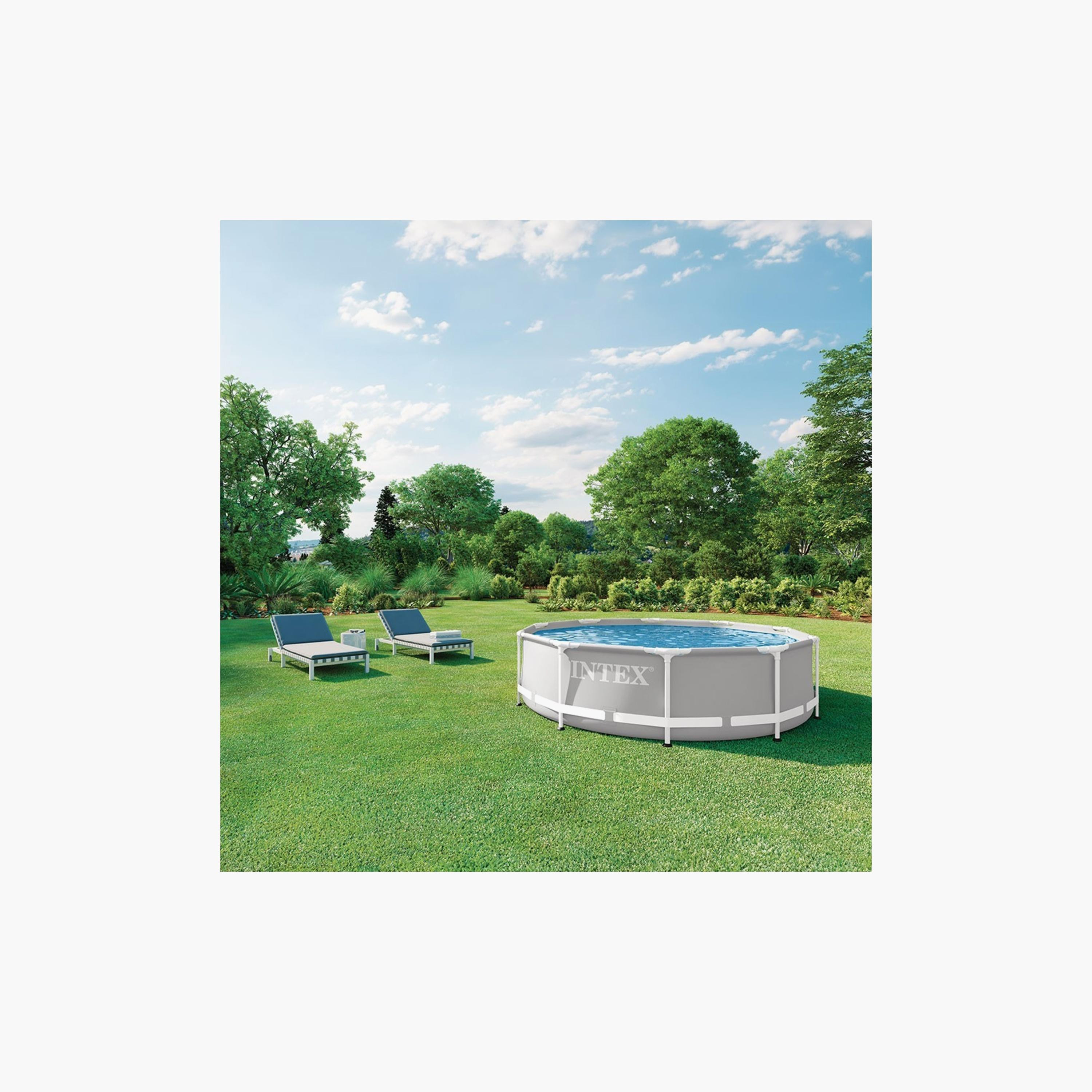 Intex Prism Frame Premium Pool Set - 10 x 10 x 2.5 ft-toys-outdoor-poolandbeach-floatsandboats-image-2