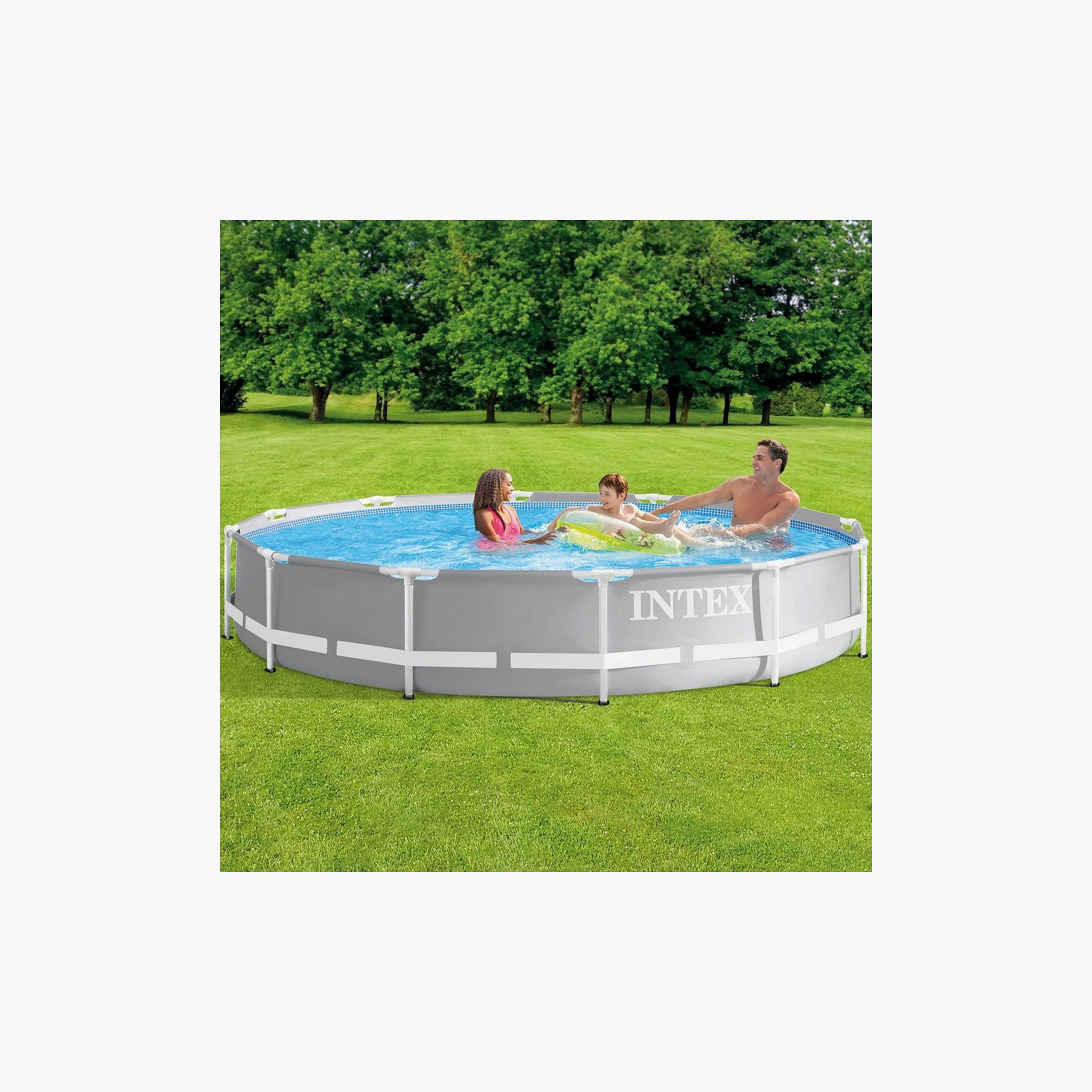 Intex Prism Frame Premium Pool Set - 12 x 12 x 2.5 ft-toys-outdoor-poolandbeach-floatsandboats-image-2