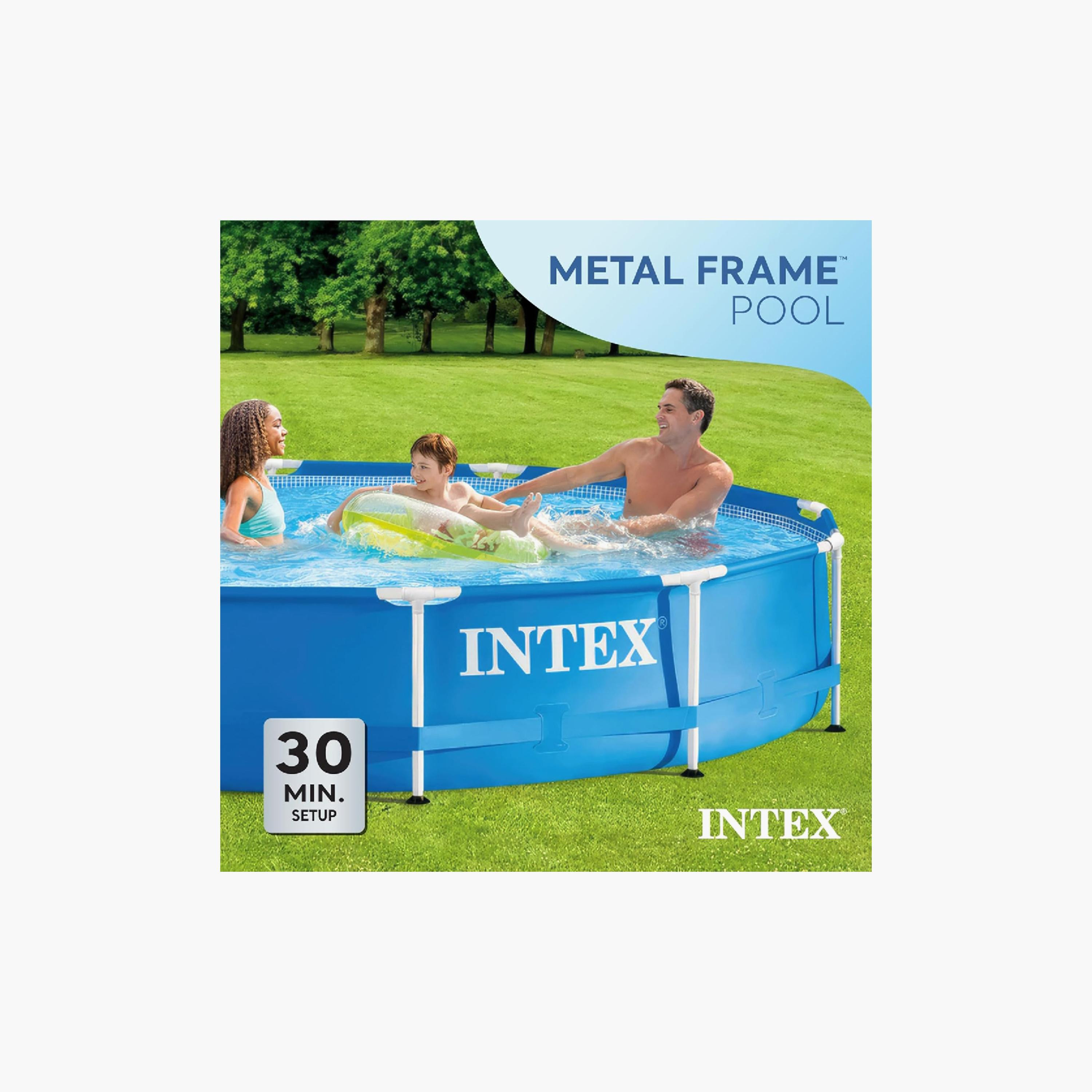 مسبح بإطار معدني مع DVD - 12 × 12 × 2.5 قدم من إنتكس-toys-outdoor-poolandbeach-pools-image-2
