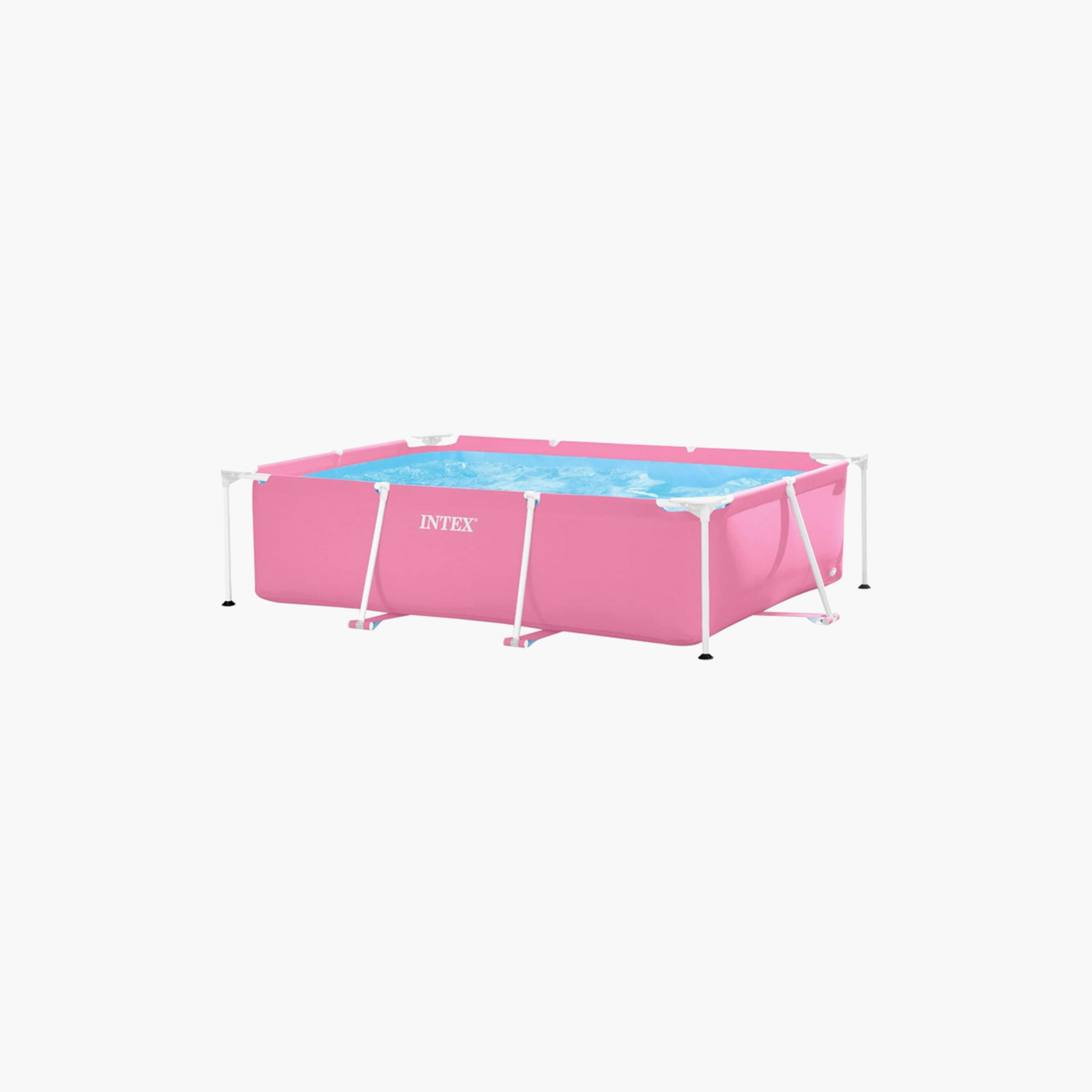 Intex Rectangular Frame Pool with Drain Plug - 7.22 x 4.92 x 1.97 ft-toys-outdoor-poolandbeach-pools-image-1