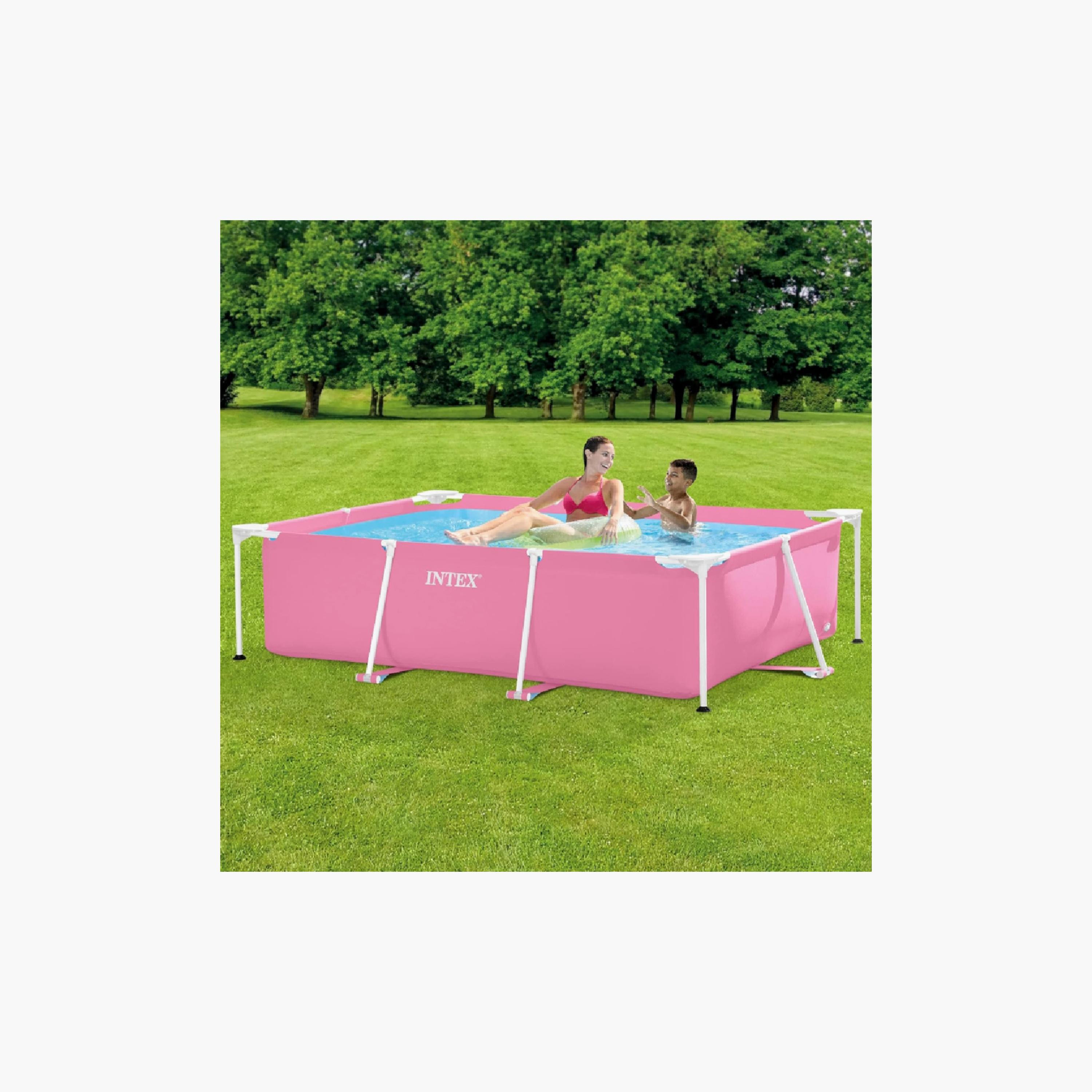 Intex Rectangular Frame Pool with Drain Plug - 7.22 x 4.92 x 1.97 ft-toys-outdoor-poolandbeach-pools-image-2
