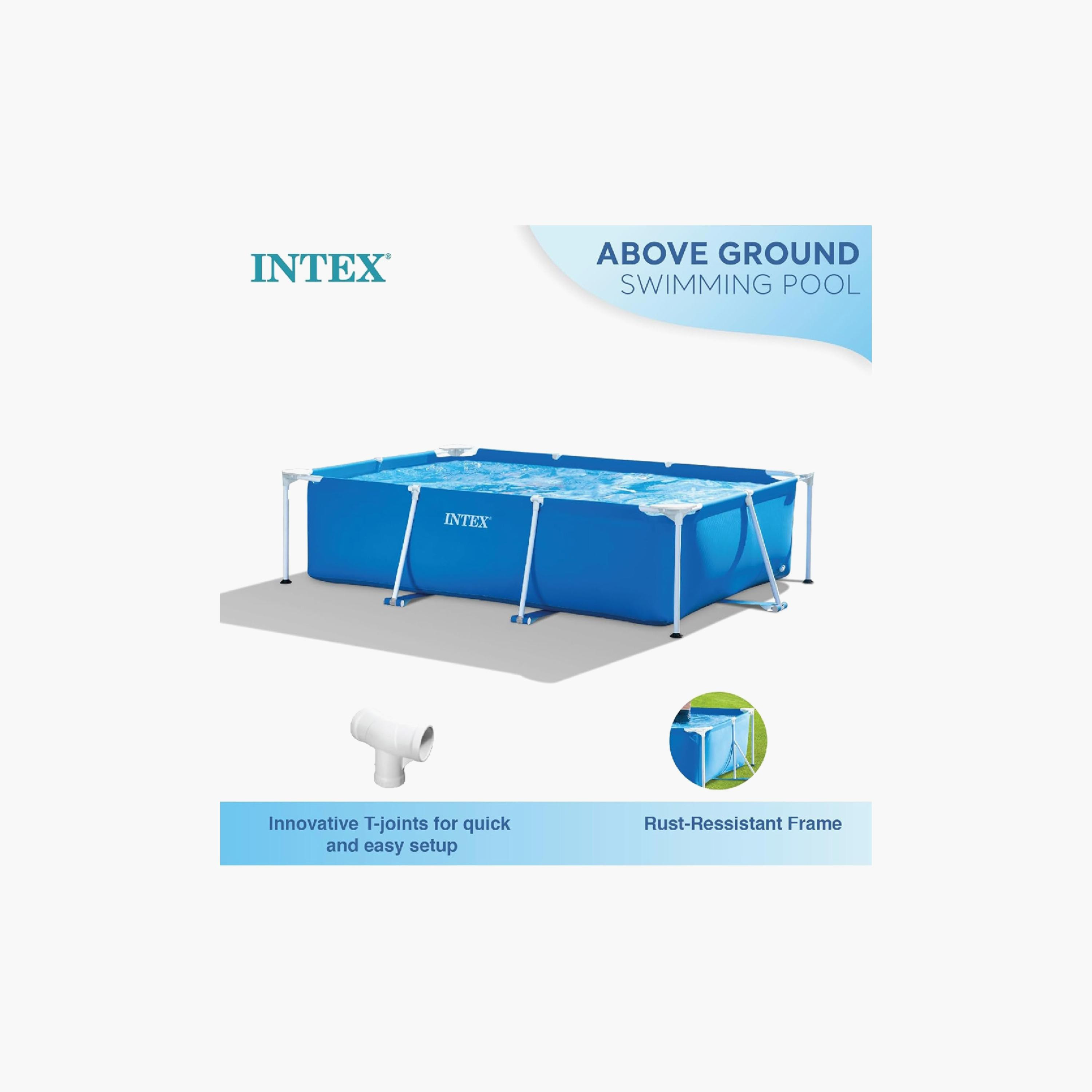 Intex Rectangular Frame Pool - 8.53 x 5.25 x 2.13 ft - 6 Years+-toys-outdoor-poolandbeach-floatsandboats-image-2