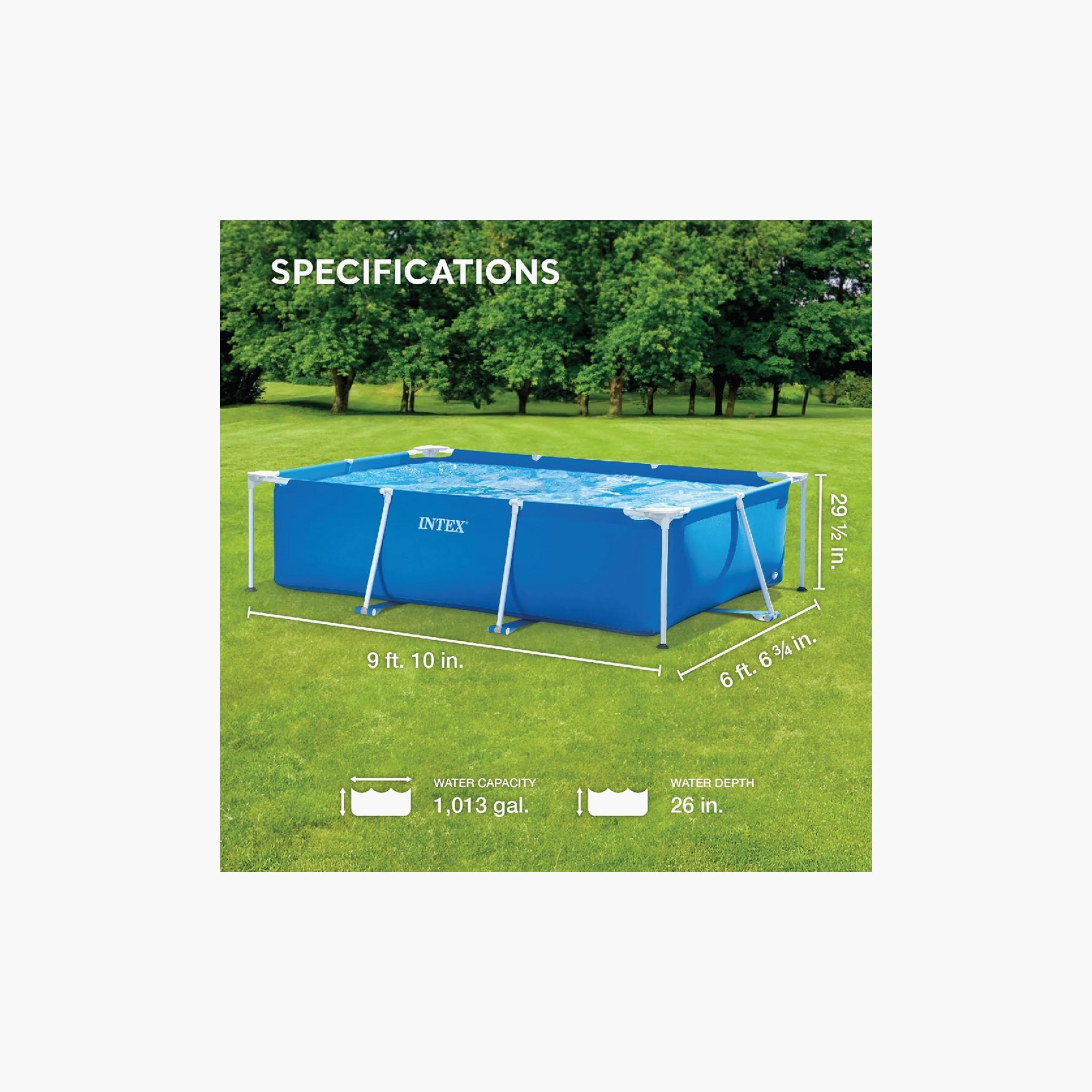 Intex Rectangular Frame Pool - 9.84 x 6.56 x 2.46 ft-toys-outdoor-poolandbeach-floatsandboats-image-3