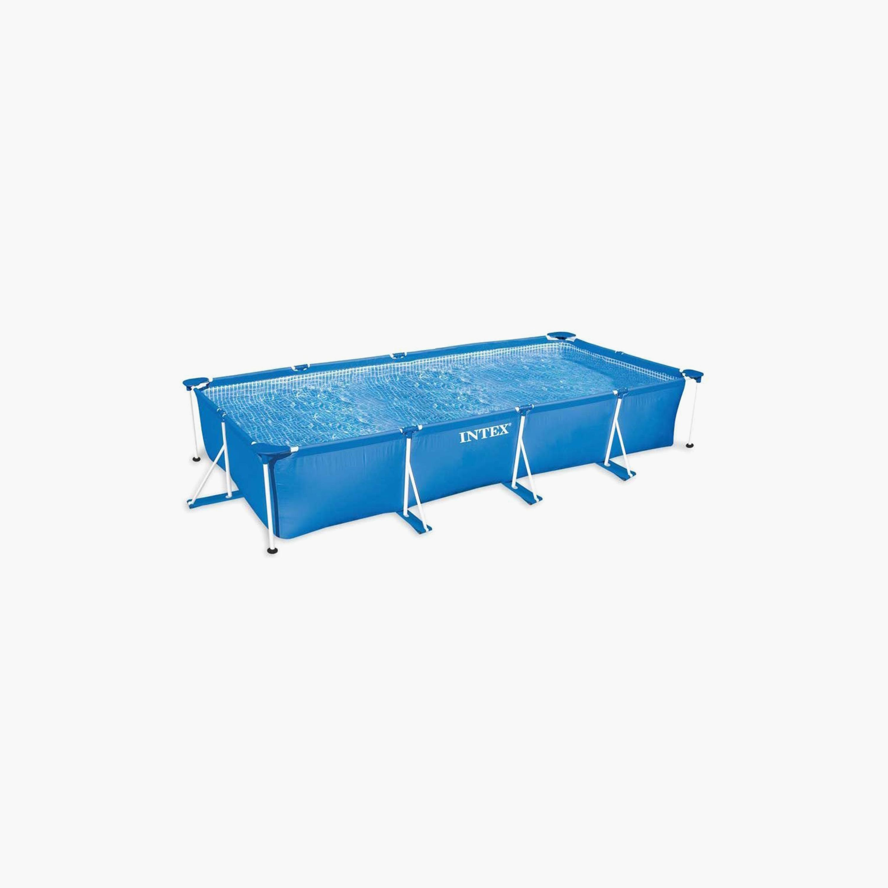 Intex Rectangular Frame Pool - 14.76 x 7.22 x 2.76 ft - 6 Years+-toys-outdoor-poolandbeach-floatsandboats-image-1