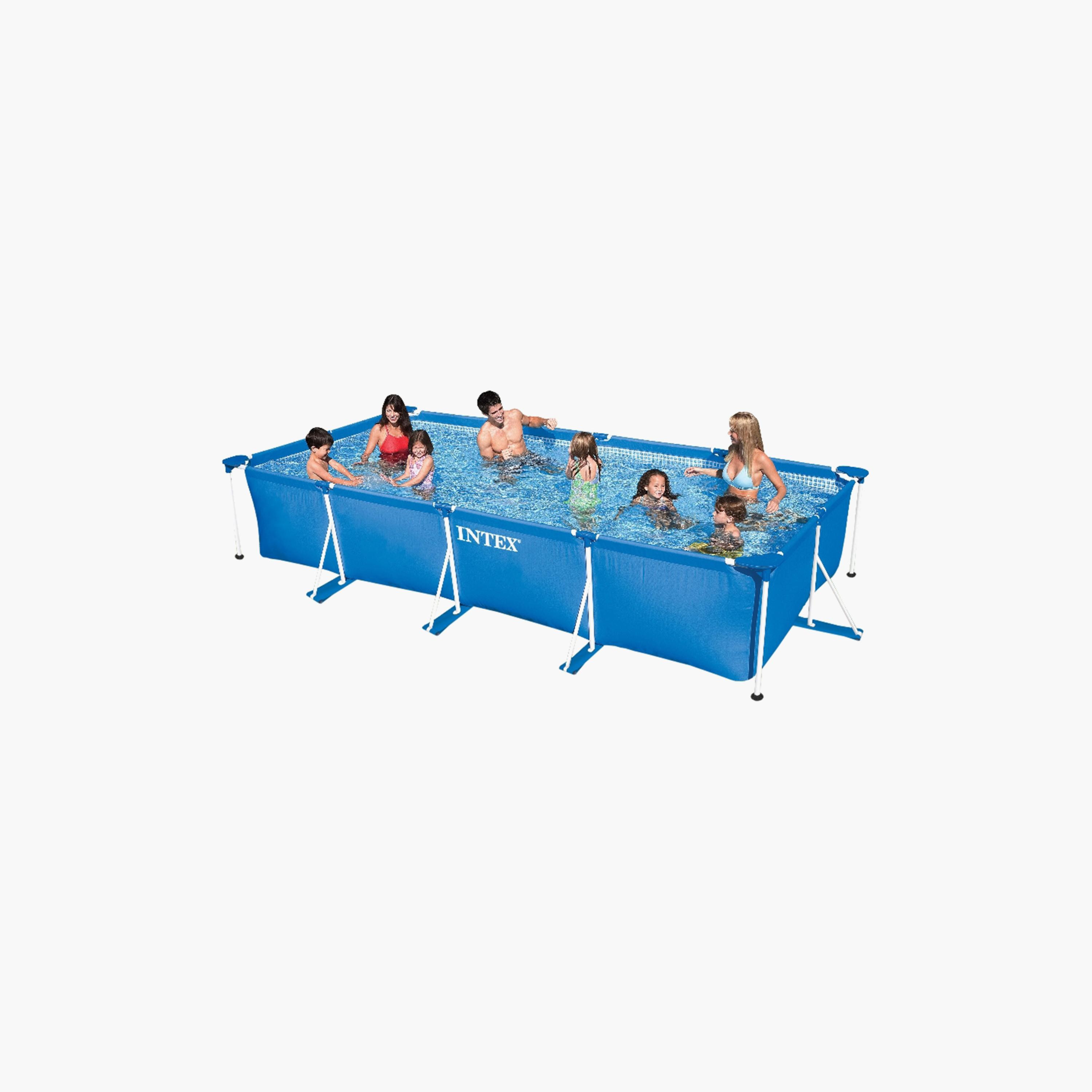 Intex Rectangular Frame Pool - 14.76 x 7.22 x 2.76 ft - 6 Years+-toys-outdoor-poolandbeach-floatsandboats-image-3