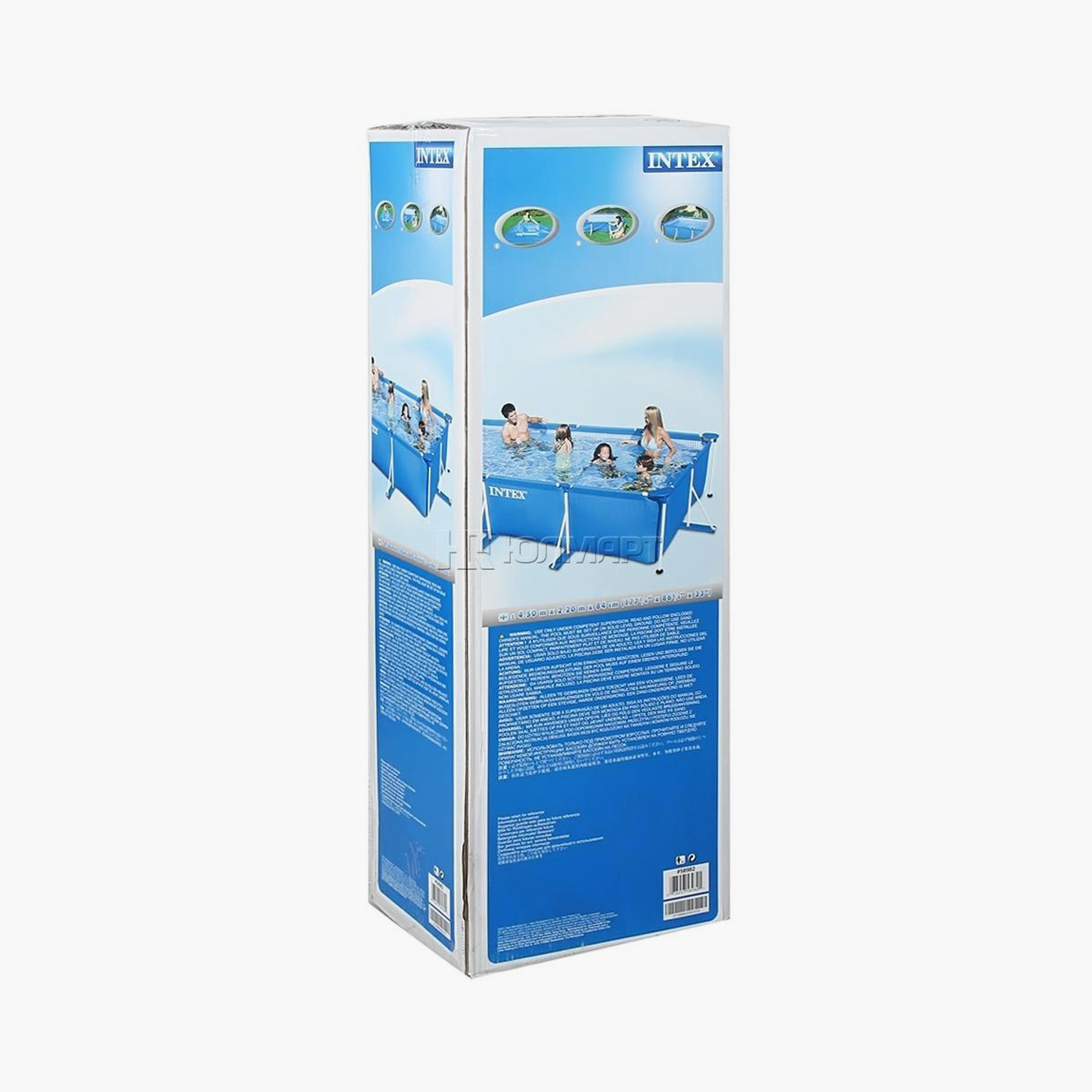 Intex Rectangular Frame Pool - 14.76 x 7.22 x 2.76 ft - 6 Years+-toys-outdoor-poolandbeach-floatsandboats-image-4