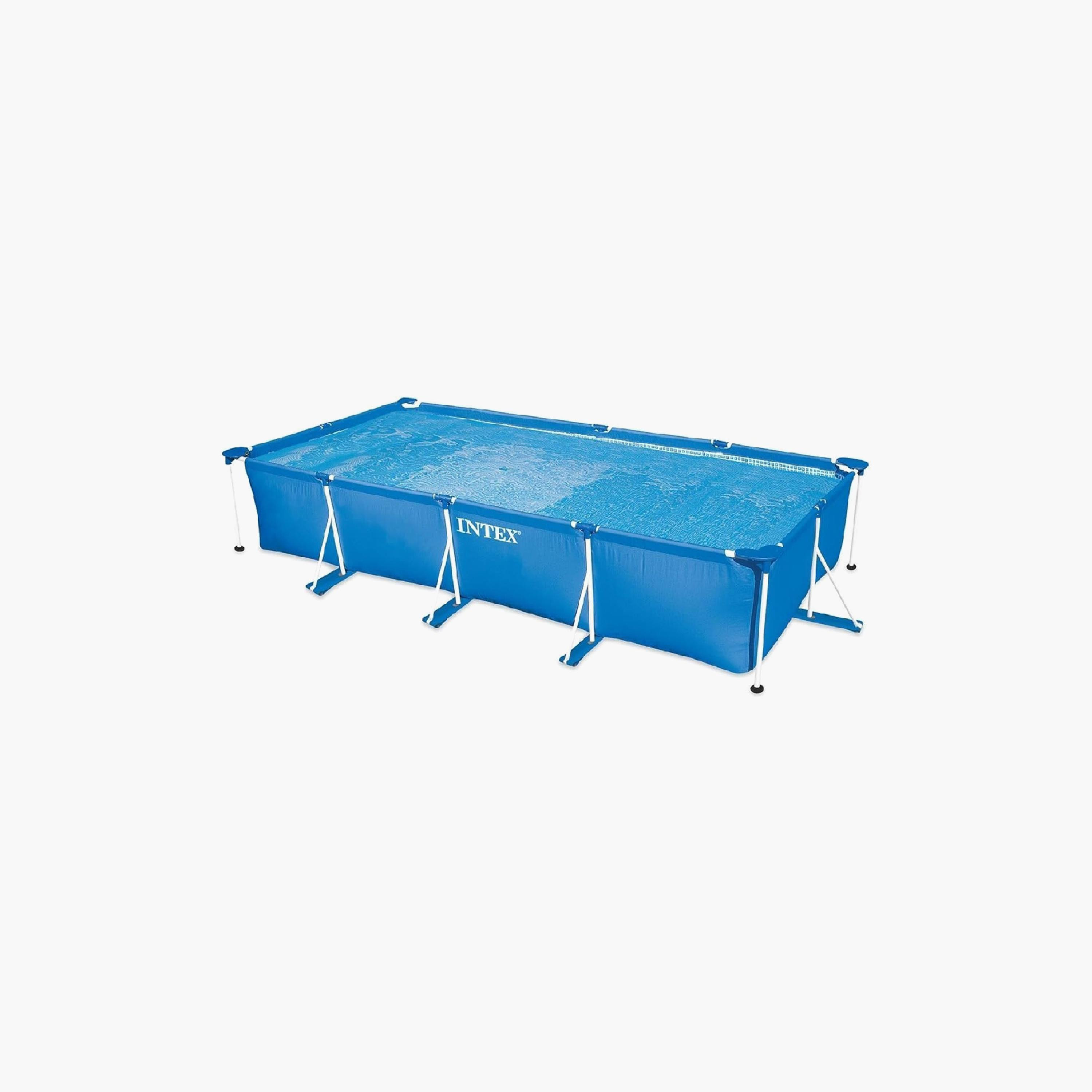 Intex Rectangular Frame Pool with Accessories & Drain Plug - 14.8 x 7.2 x 2.8 ft-toys-outdoor-poolandbeach-floatsandboats-image-1