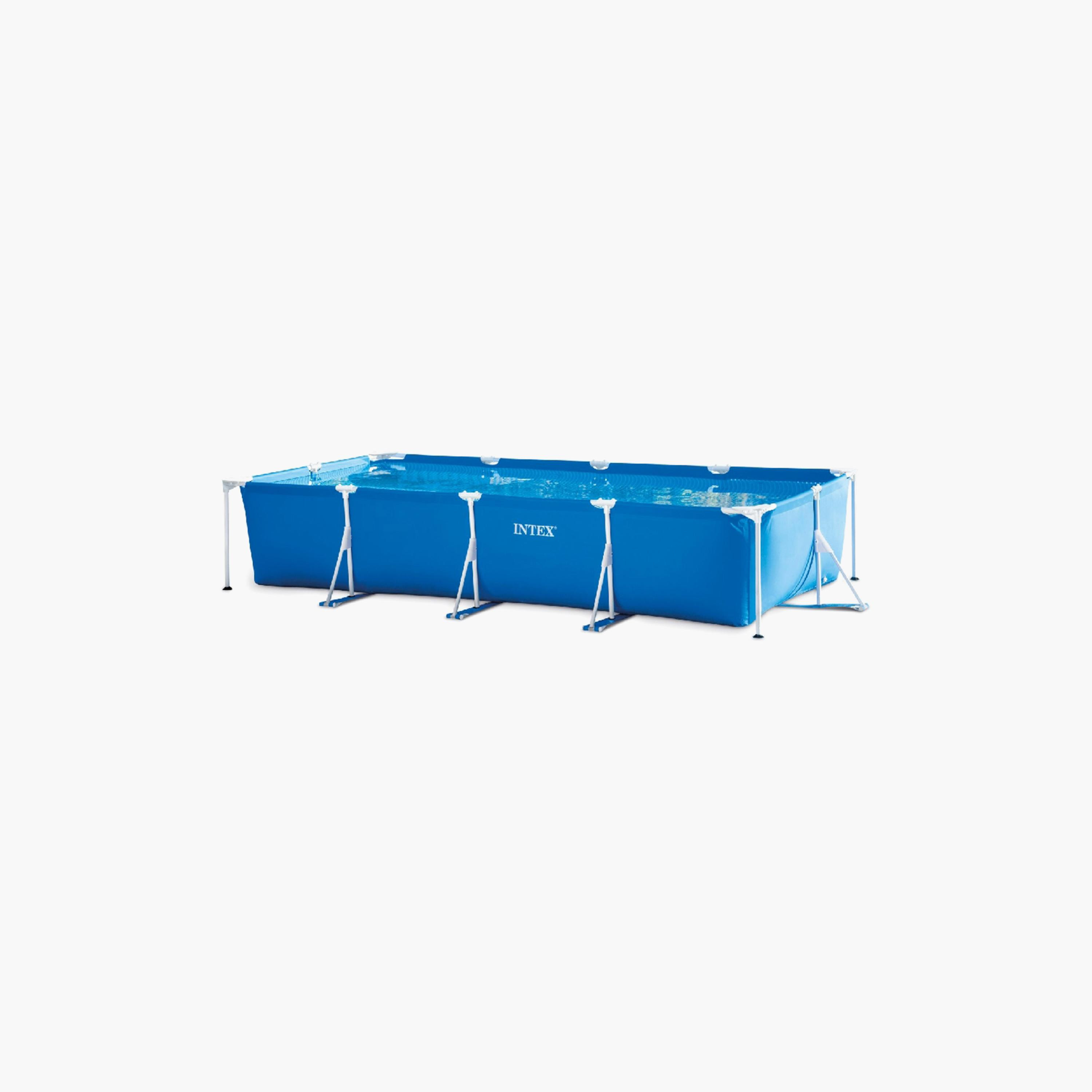 Intex Rectangular Frame Pool with Accessories & Drain Plug - 14.8 x 7.2 x 2.8 ft-toys-outdoor-poolandbeach-floatsandboats-image-2