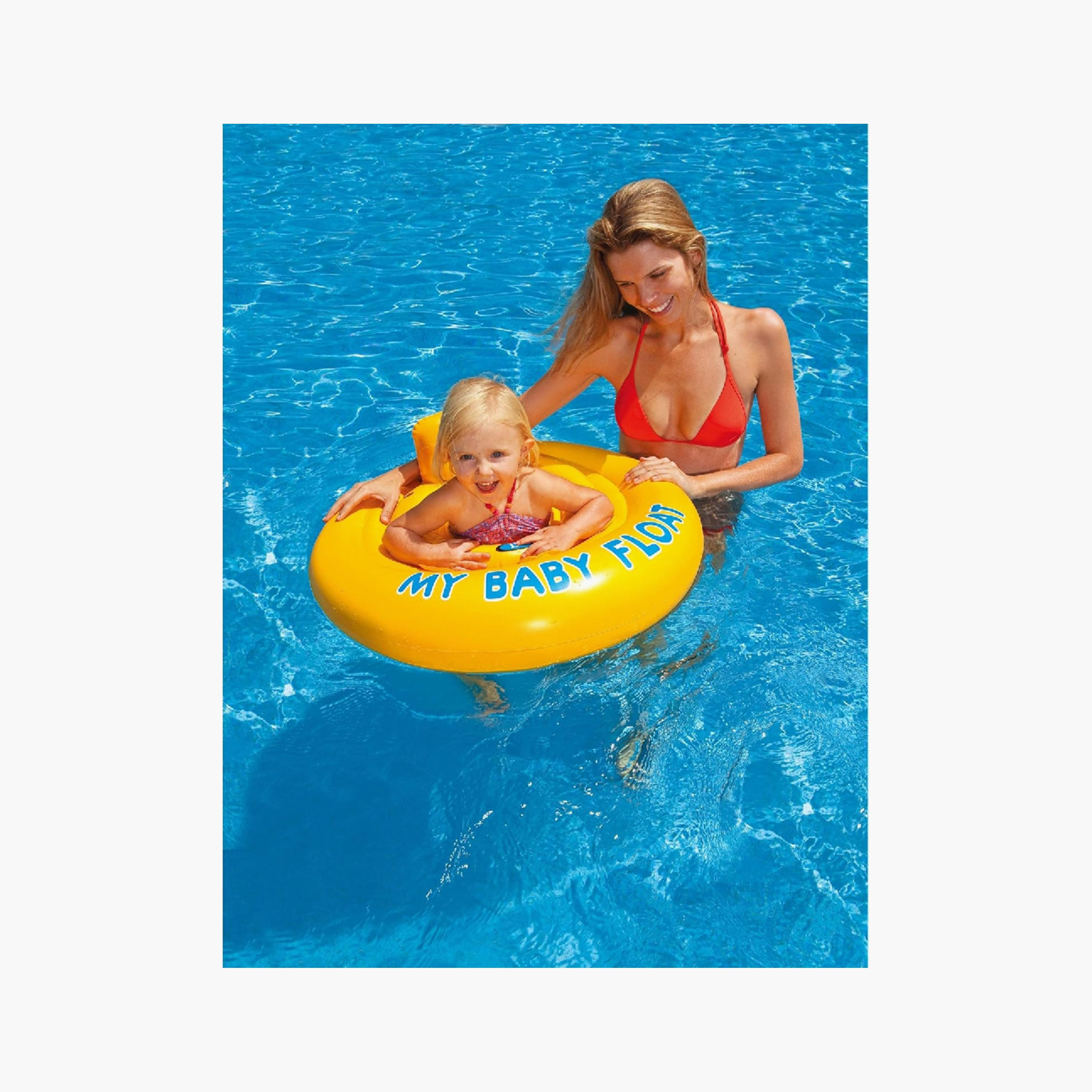 Intex My Baby Inflatable Float with Repair Patch Kit - 2.2 x 2.2 x 0.10 ft-toys-outdoor-poolandbeach-floatsandboats-image-2