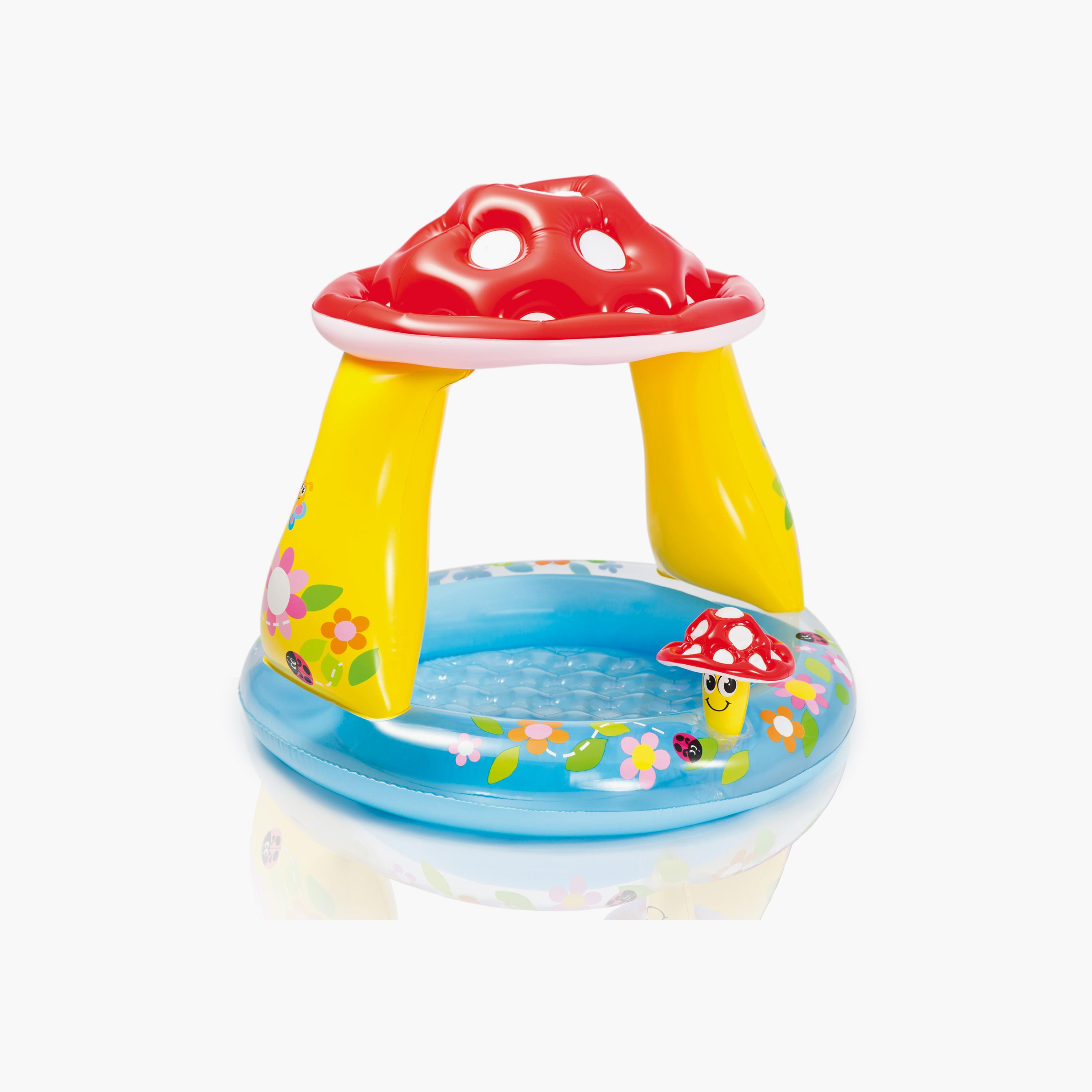 Intex Inflatable Mushroom Baby Pool with Repair Patch Kit - 3 x 3 x 2.9 ft-toys-outdoor-poolandbeach-floatsandboats-image-1
