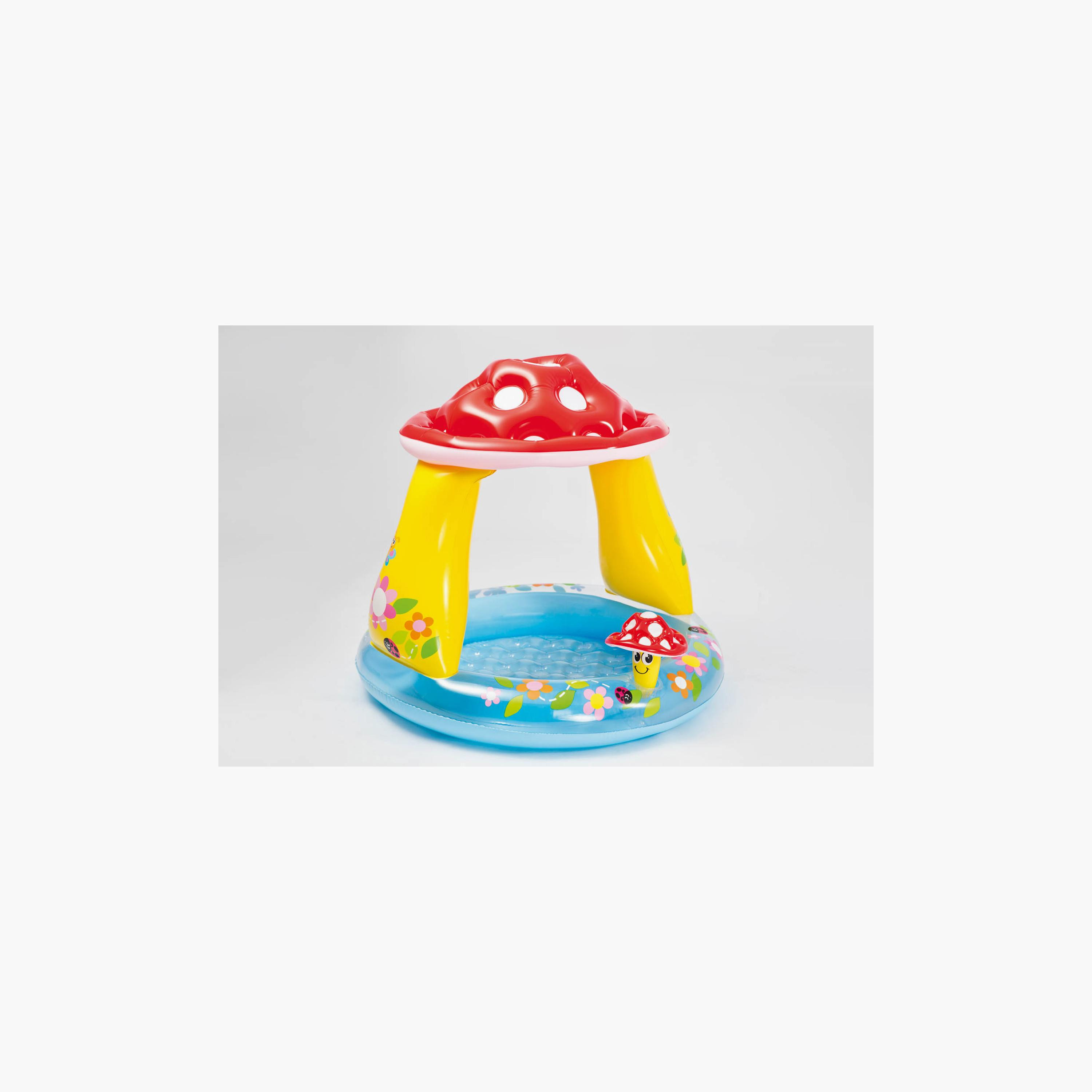 Intex Inflatable Mushroom Baby Pool with Repair Patch Kit - 3 x 3 x 2.9 ft-toys-outdoor-poolandbeach-floatsandboats-image-2
