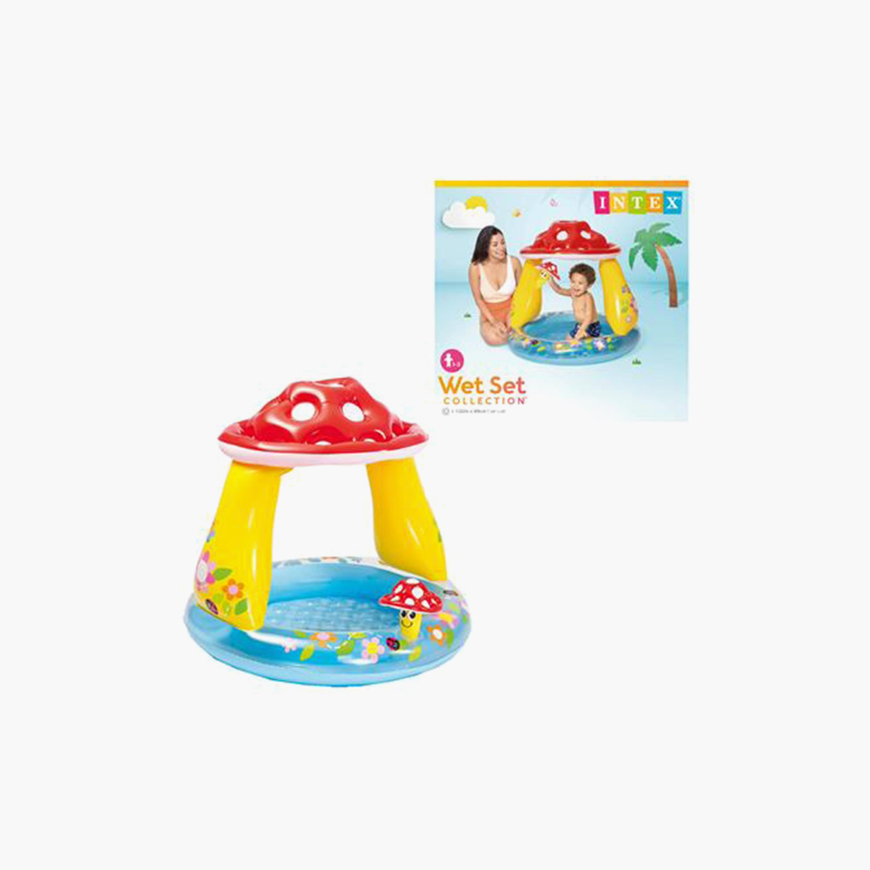 Intex Inflatable Mushroom Baby Pool with Repair Patch Kit - 3 x 3 x 2.9 ft-toys-outdoor-poolandbeach-floatsandboats-image-4