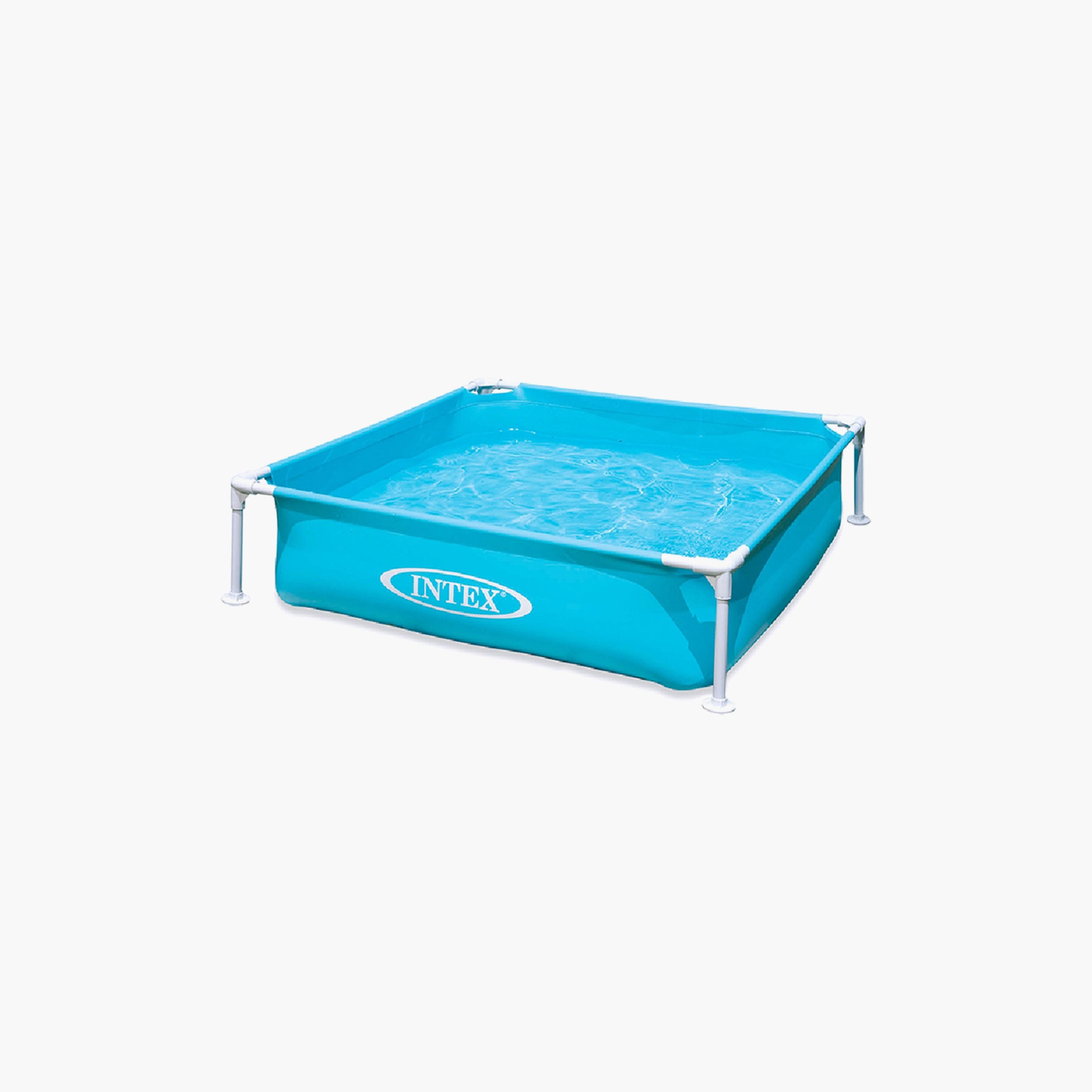 مسبح ميني فريم مع طقم إصلاح وسدادة تصريف - 4 × 4 × 1 من إنتكس-toys-outdoor-poolandbeach-pools-image-1