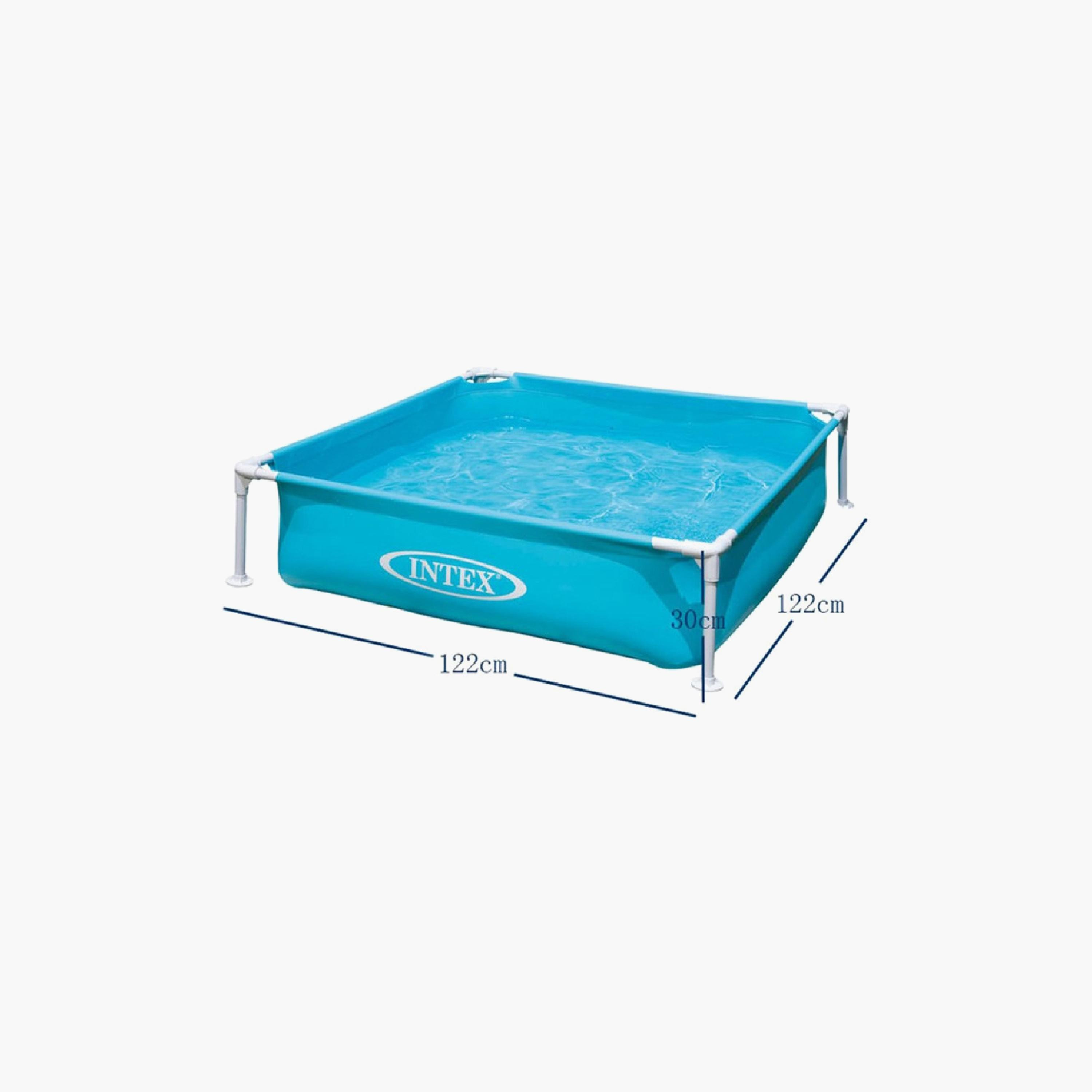 مسبح ميني فريم مع طقم إصلاح وسدادة تصريف - 4 × 4 × 1 من إنتكس-toys-outdoor-poolandbeach-pools-image-3