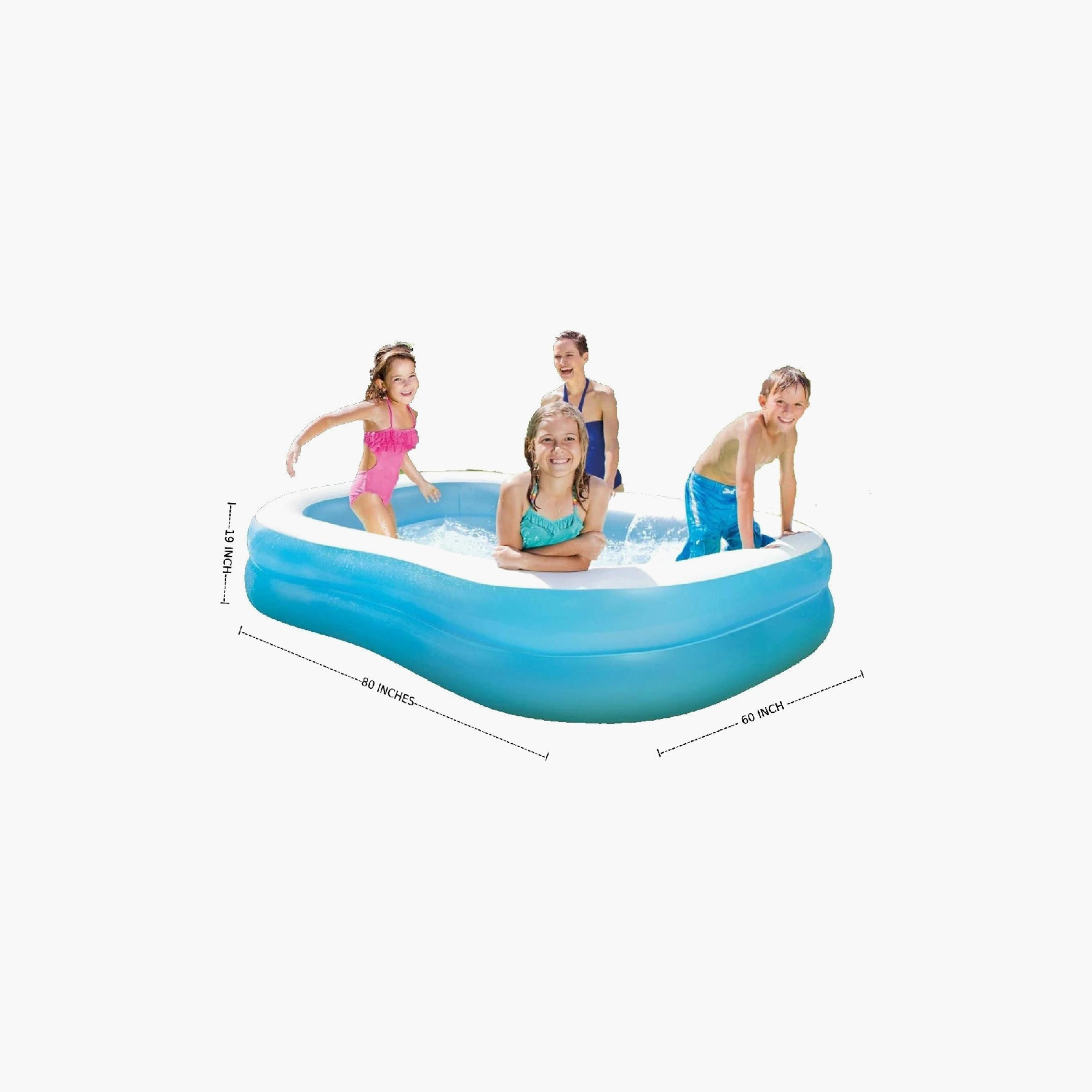 Intex Inflatable Swim Center Family Pool with Repair Patch Kit - 6.6 x 4.9 x 0.6 ft-toys-outdoor-poolandbeach-pools-image-3