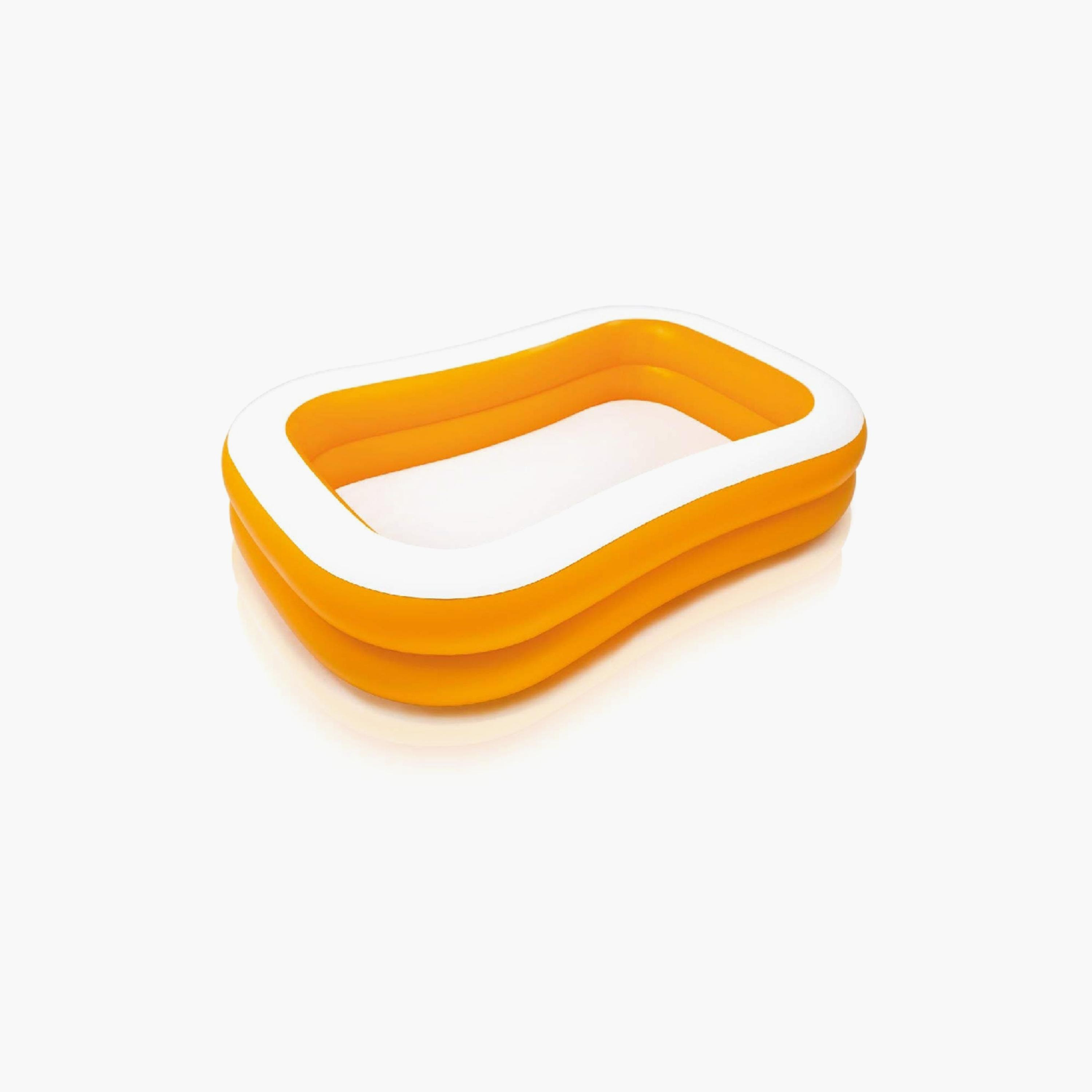 Intex Mandarin Swim Center Family Pool with Repair Patch kit & Drain Plug - 7.5 x 4.8 x 1.5 ft-toys-outdoor-poolandbeach-floatsandboats-image-1