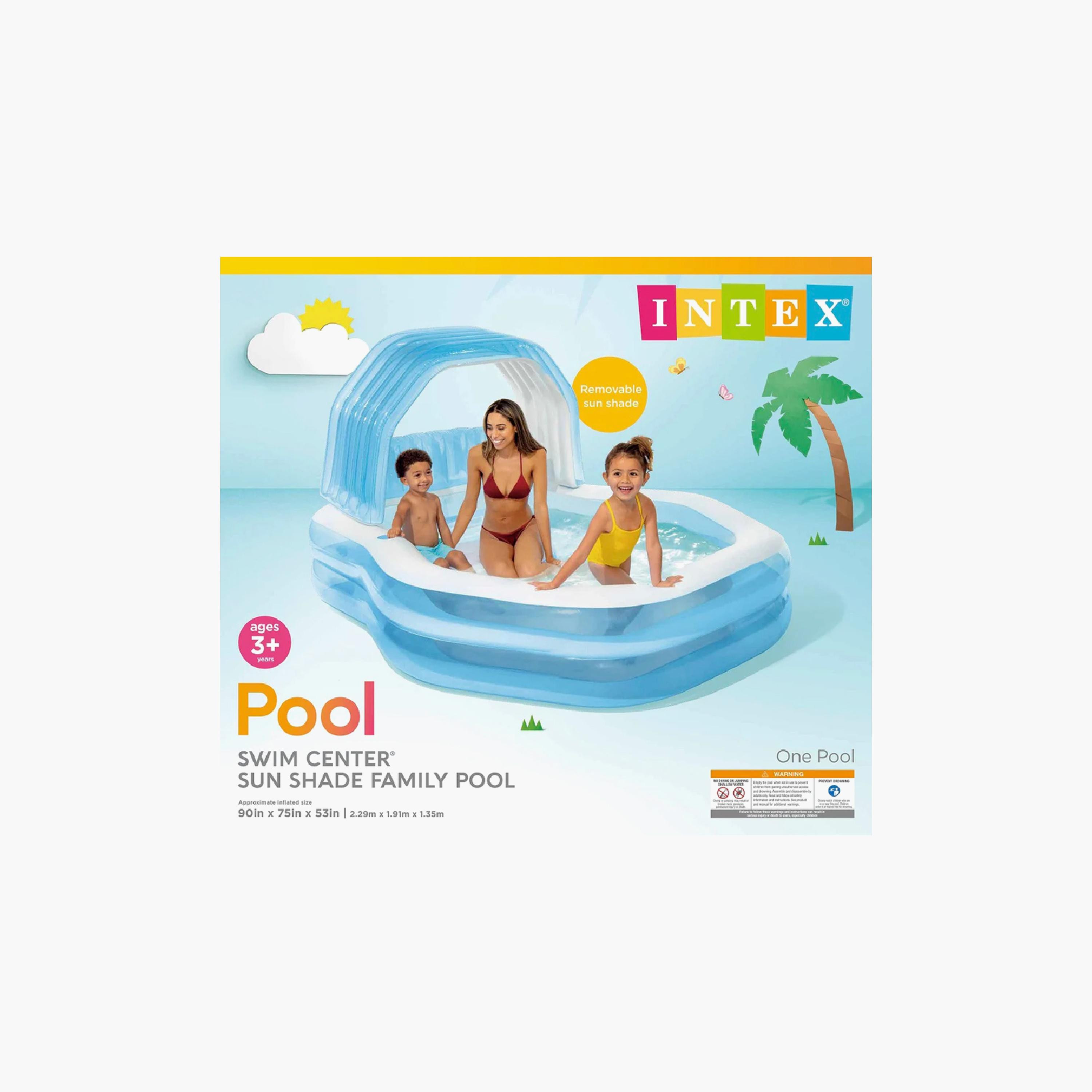 Intex Swim Centre Sunshade Family Pool with Repair Patch kit & Drain Plug - 7.5 x 6 x 4.5 ft-toys-outdoor-poolandbeach-pools-image-3