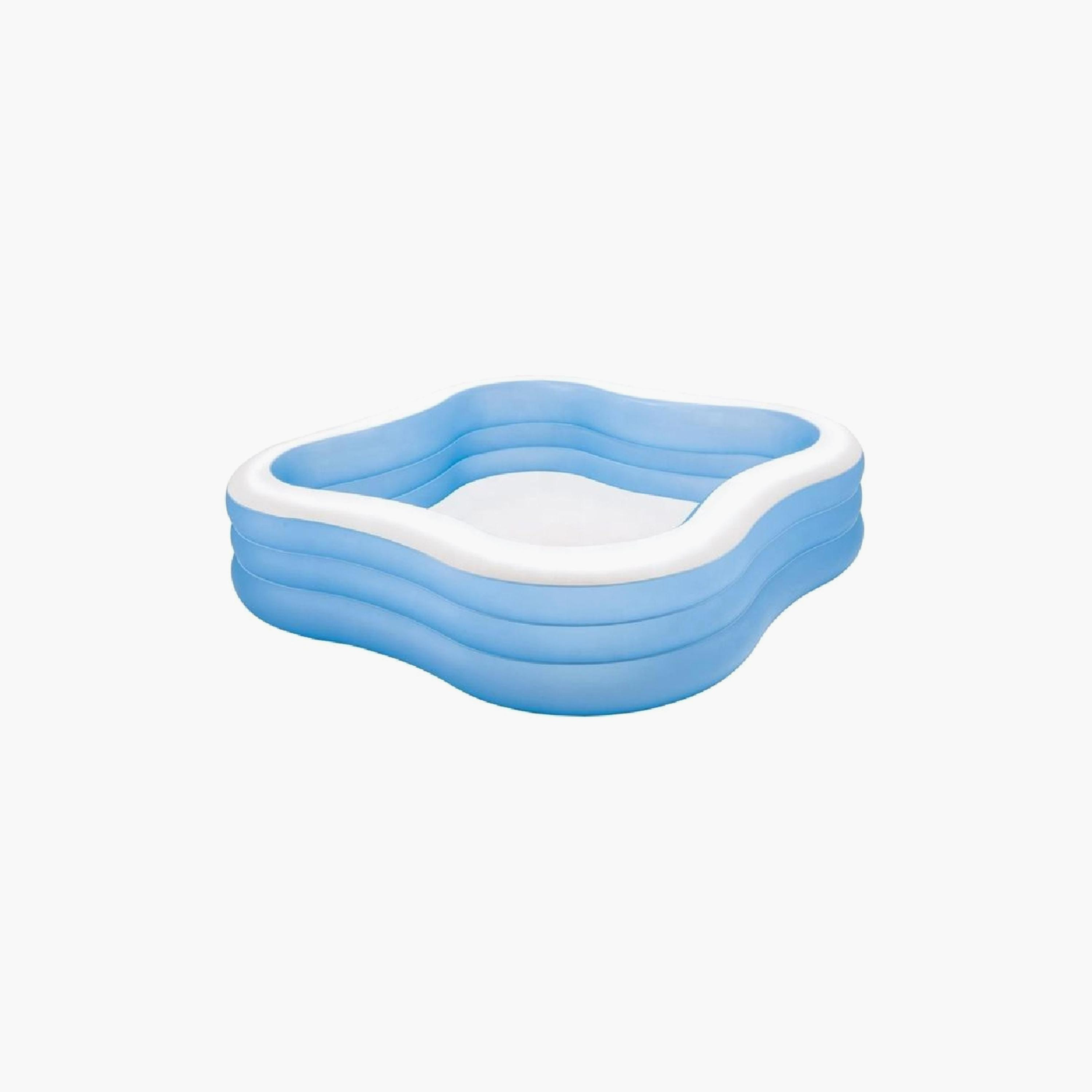 Intex Swim Center Inflatable Family Pool with Repair Patch & Drain Plug - 7.51 x 7.51 x 1.84 ft-toys-outdoor-poolandbeach-floatsandboats-image-2