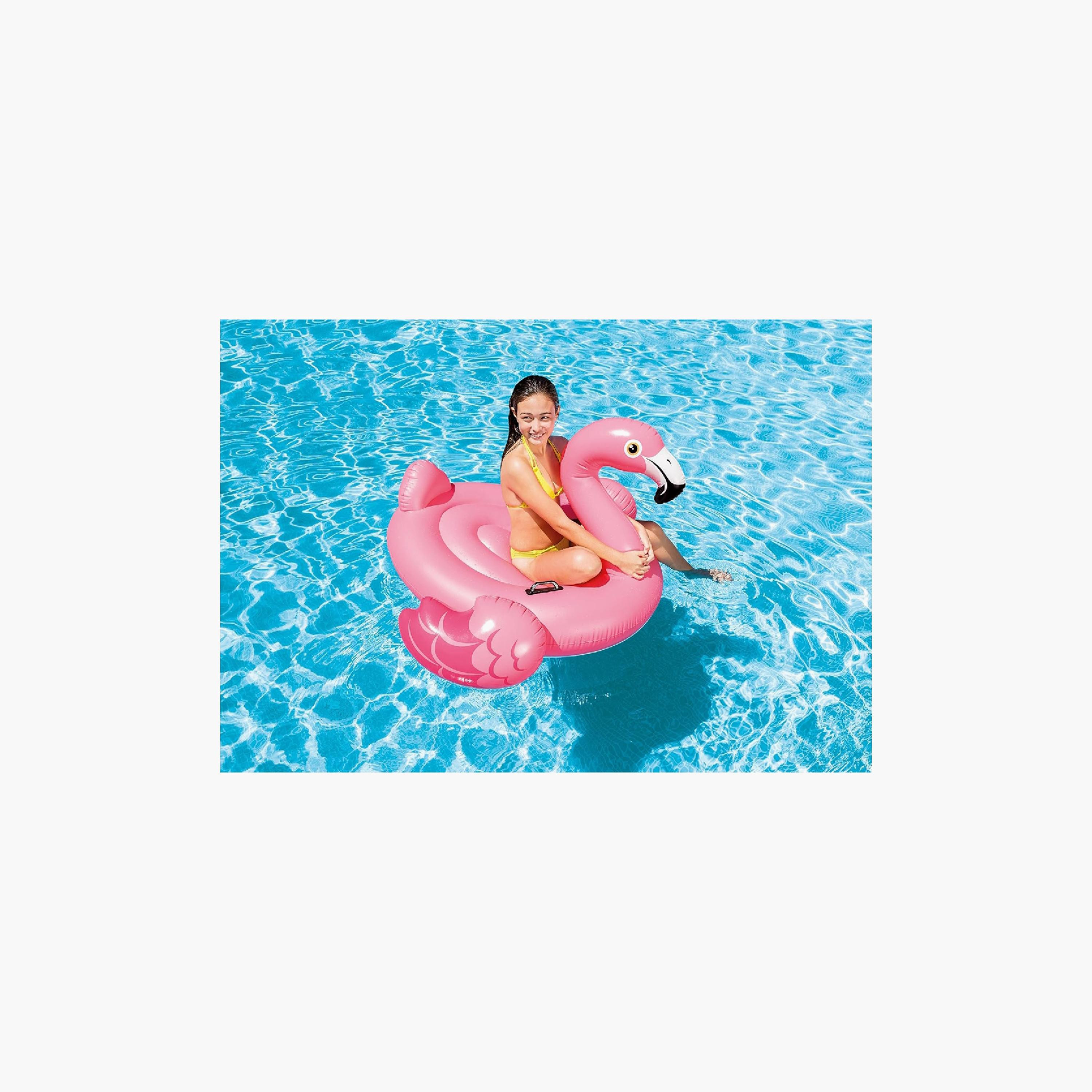 Intex Flamingo Pool Ride On Float with Repair Patch - 4.82 x 4.59 x 3.08 ft-toys-outdoor-poolandbeach-floatsandboats-image-4
