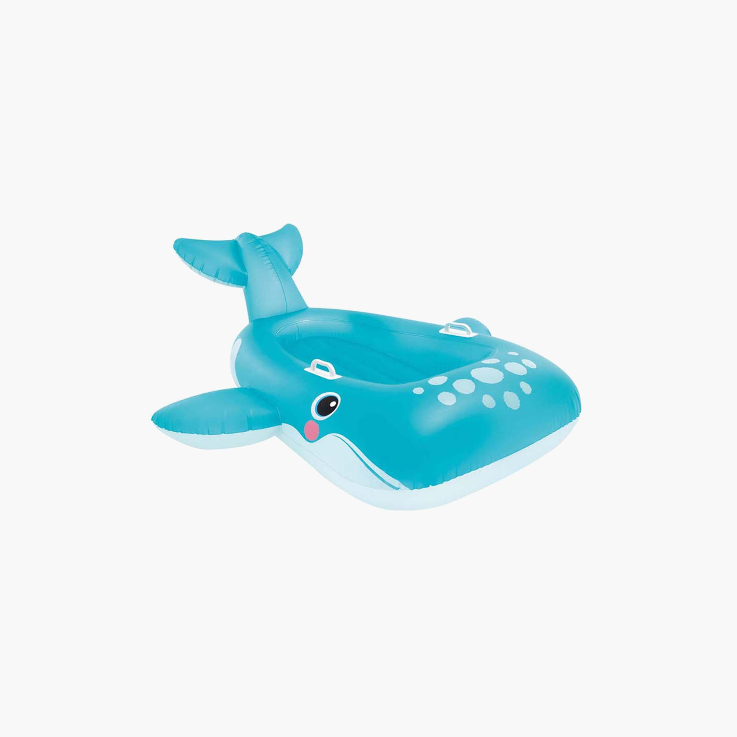 Intex Blue Whale Pool Ride On Float with Repair Patch - 5.51 x 4.59 ft-toys-outdoor-poolandbeach-floatsandboats-image-1