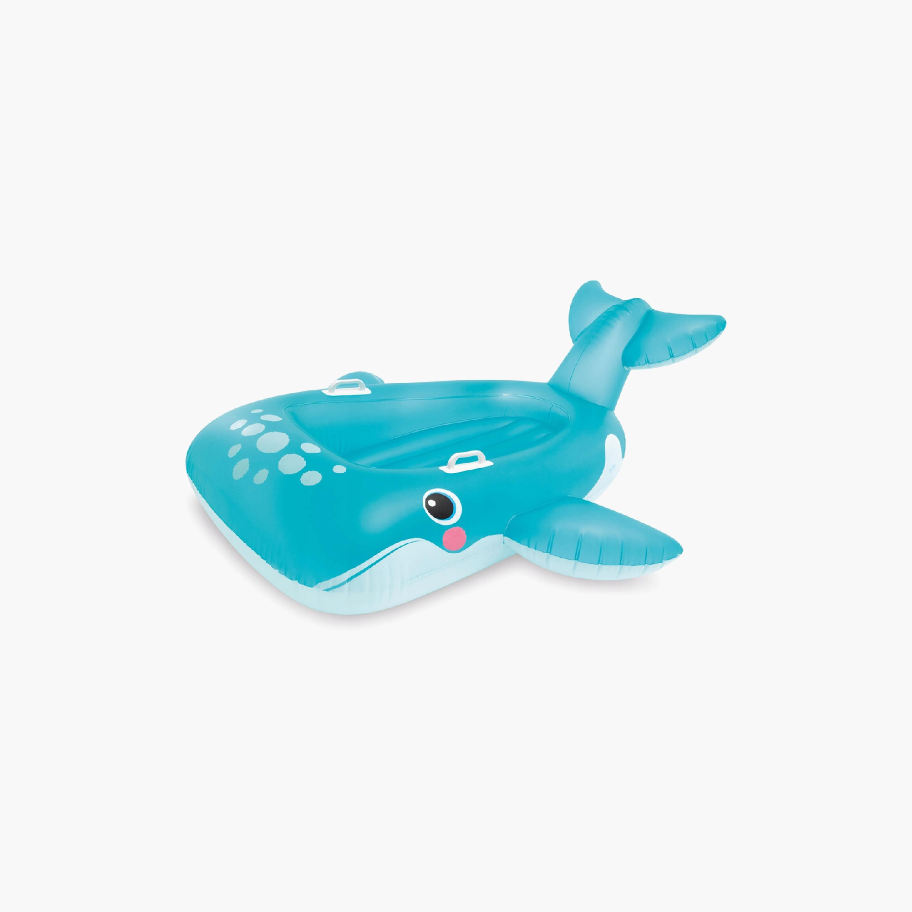 Intex Blue Whale Pool Ride On Float with Repair Patch - 5.51 x 4.59 ft-toys-outdoor-poolandbeach-floatsandboats-image-2