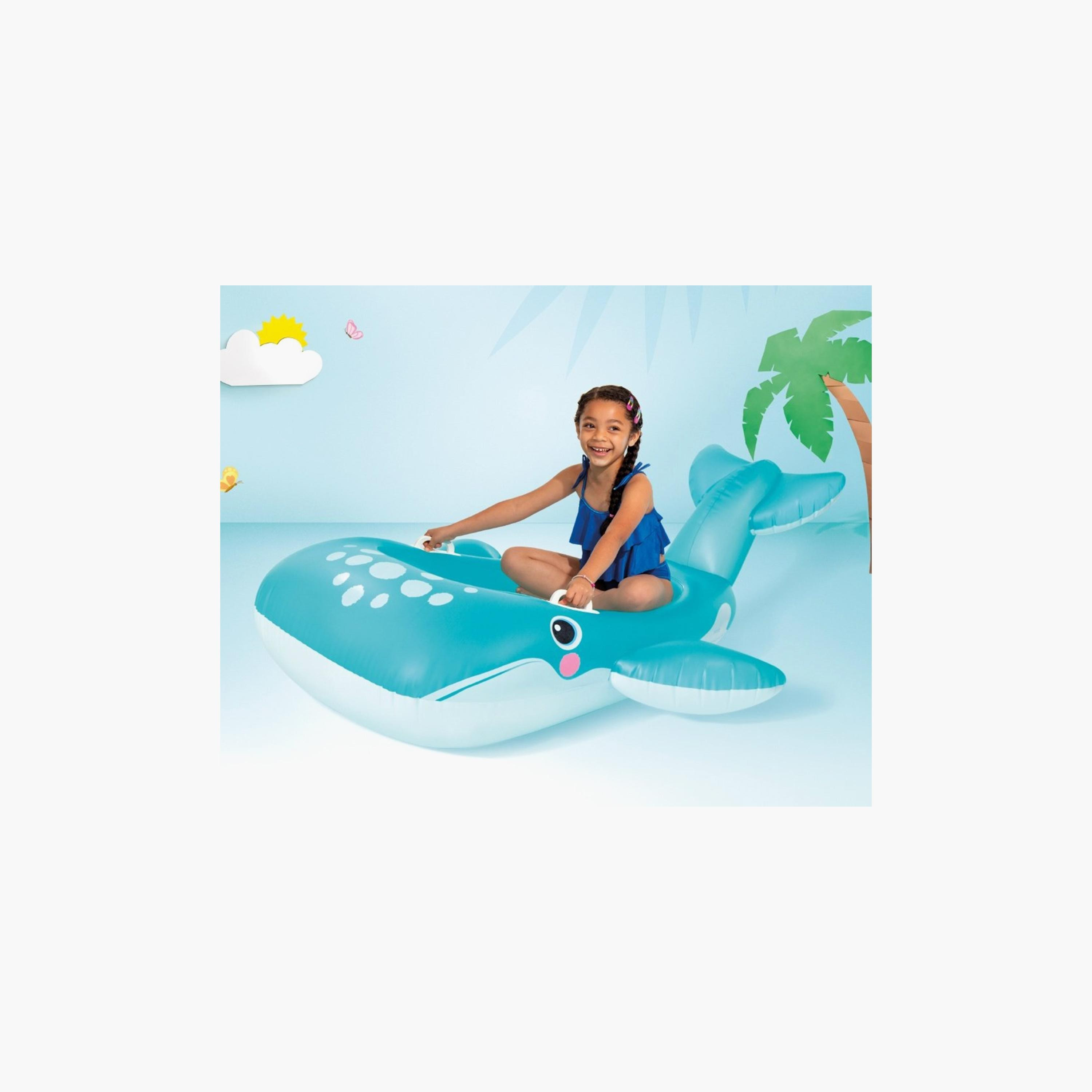 Intex Blue Whale Pool Ride On Float with Repair Patch - 5.51 x 4.59 ft-toys-outdoor-poolandbeach-floatsandboats-image-3