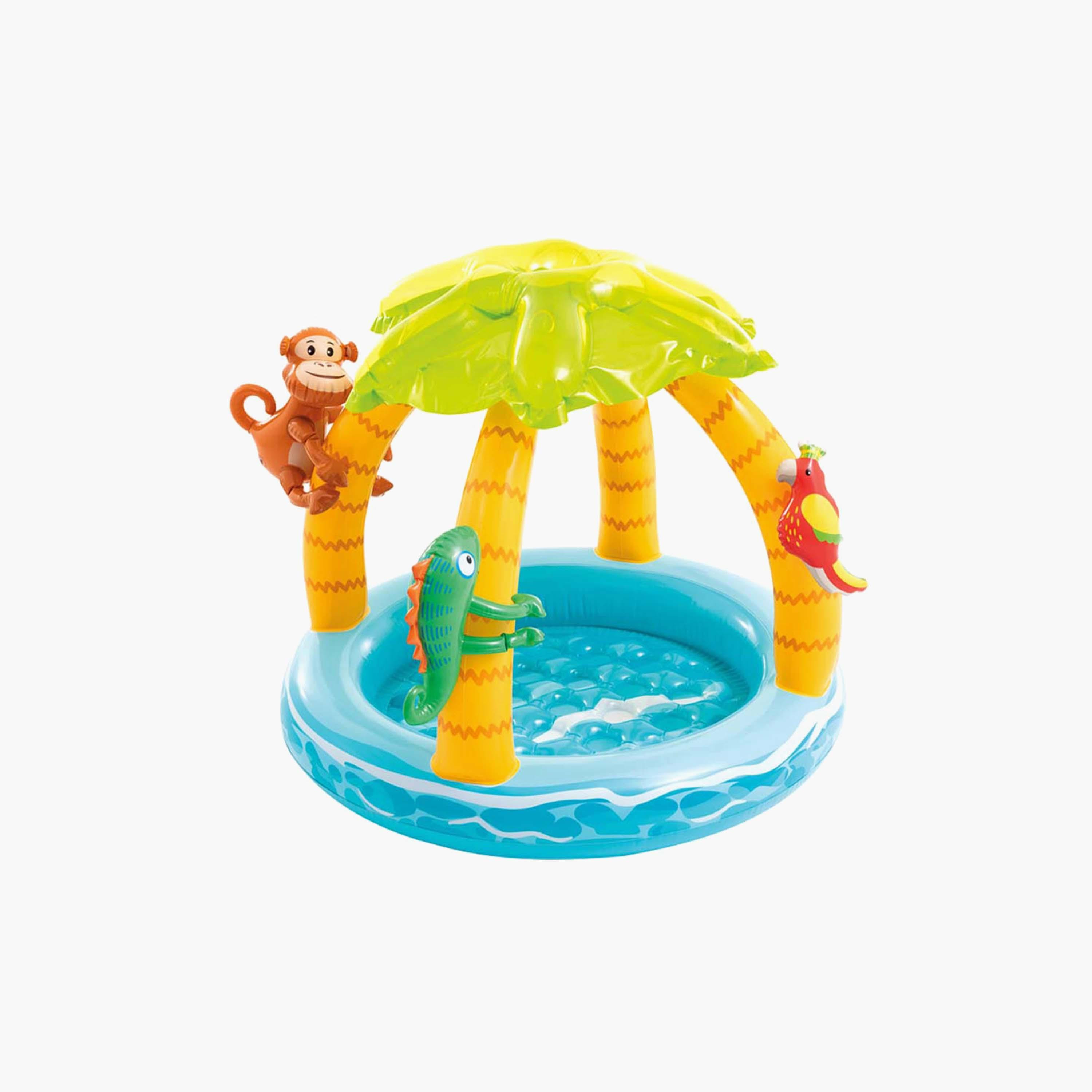 Intex Tropical Island Inflatable Baby Pool with Repair Patch - 3.35 x 2.82 ft-toys-outdoor-poolandbeach-poolaccessories-image-1