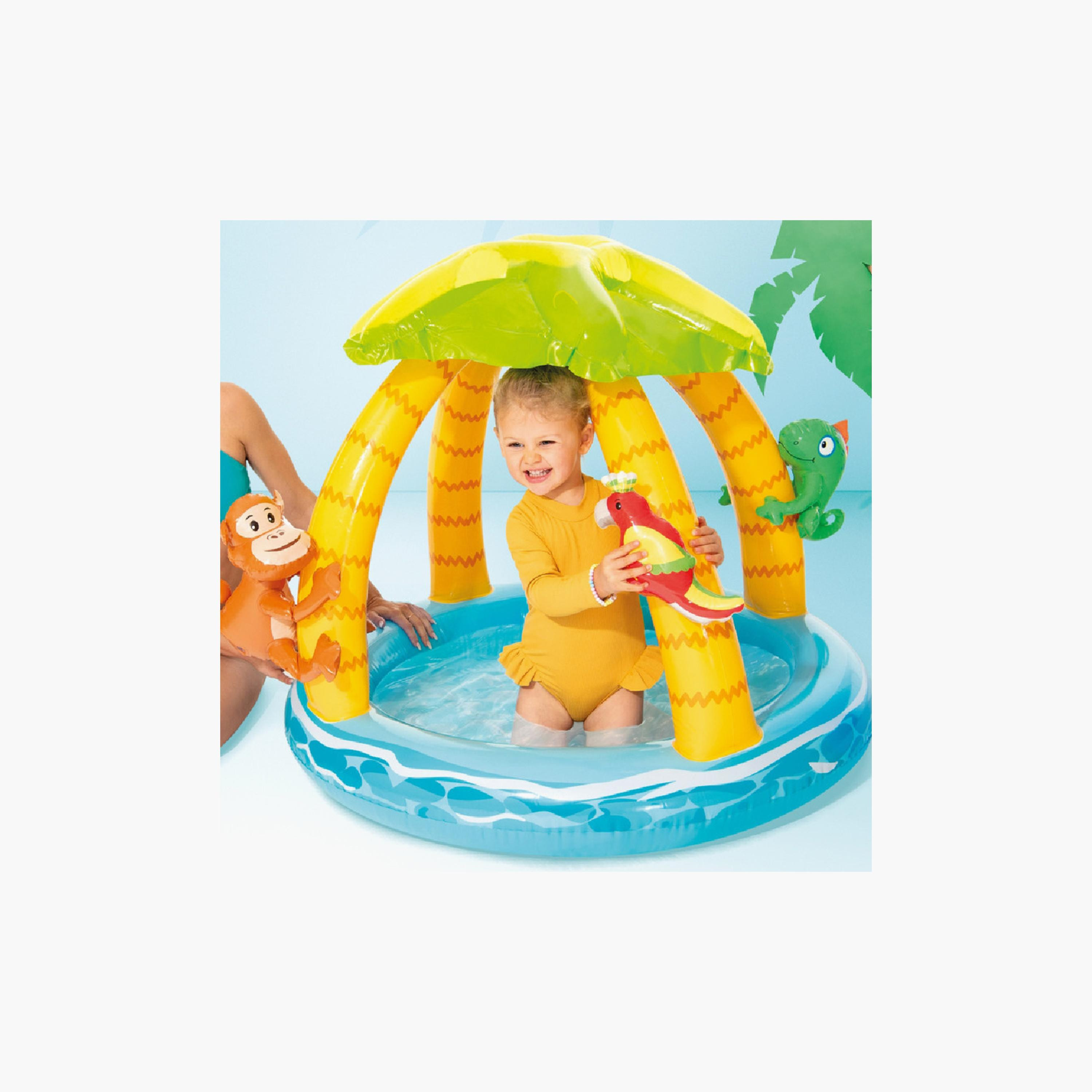 Intex Tropical Island Inflatable Baby Pool with Repair Patch - 3.35 x 2.82 ft-toys-outdoor-poolandbeach-poolaccessories-image-2