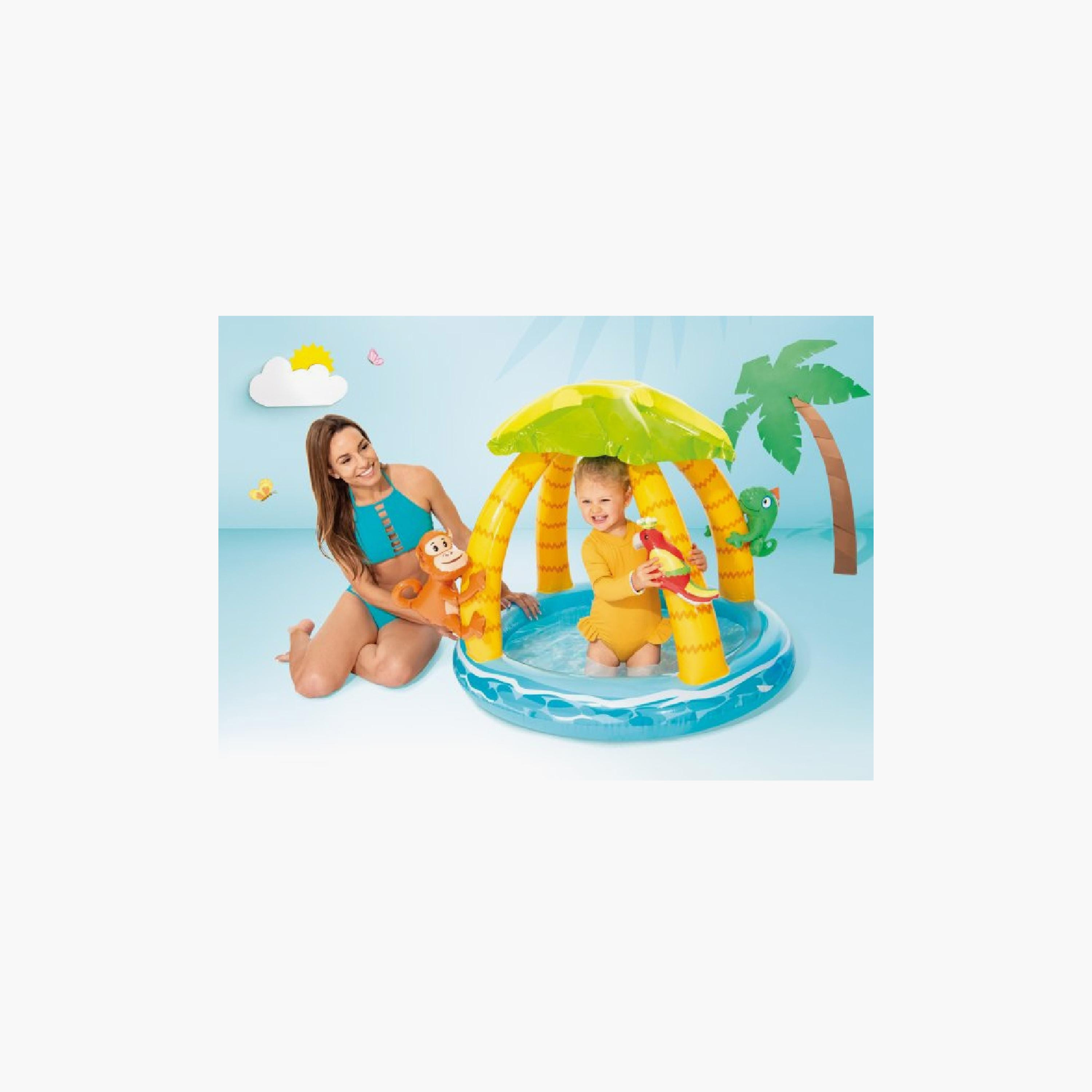 Intex Tropical Island Inflatable Baby Pool with Repair Patch - 3.35 x 2.82 ft-toys-outdoor-poolandbeach-poolaccessories-image-3