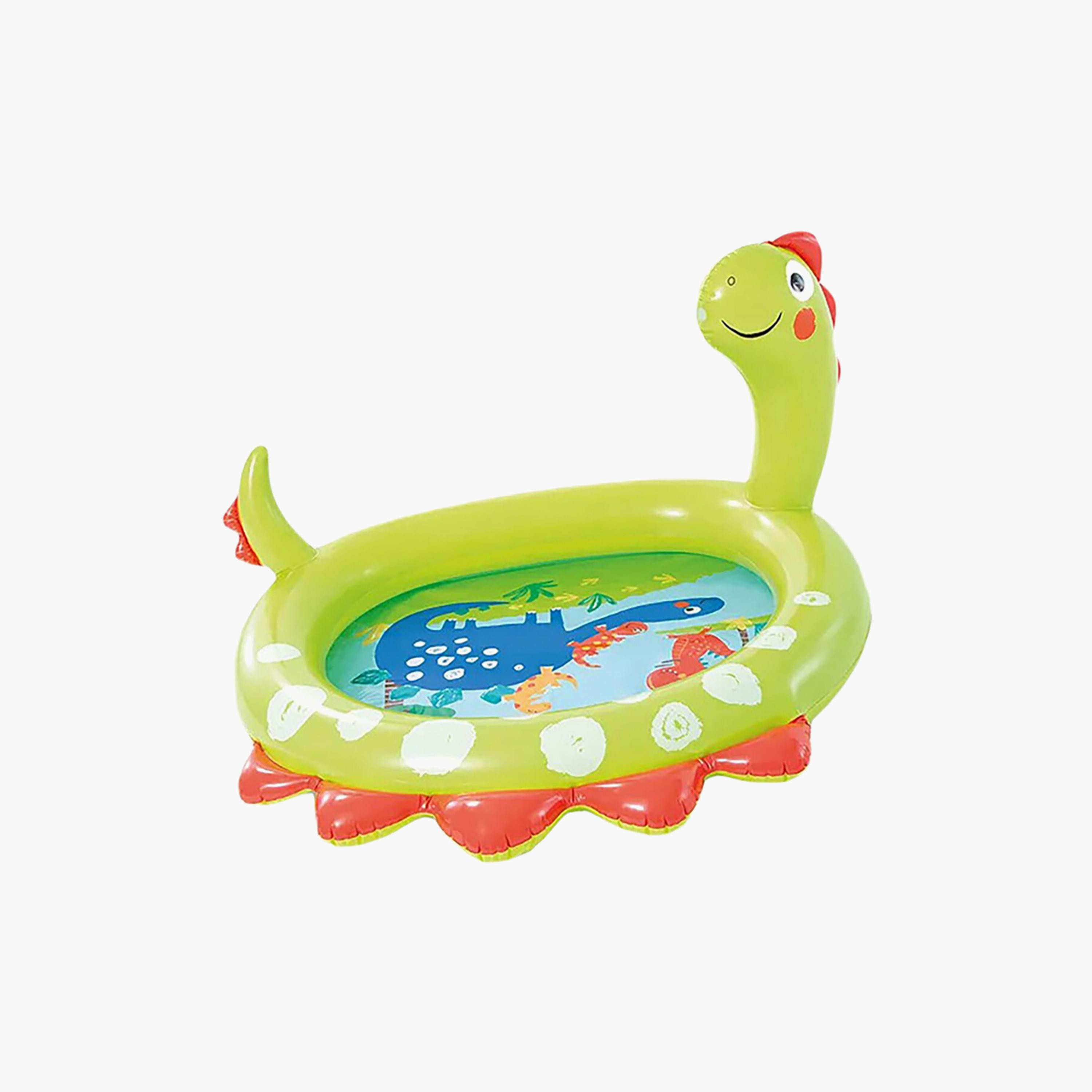 Intex Dinosaur Fountain Inflatable Pool with Repair Patch - 3.9 x 3.58 x 2.17 ft-toys-outdoor-poolandbeach-poolaccessories-image-1