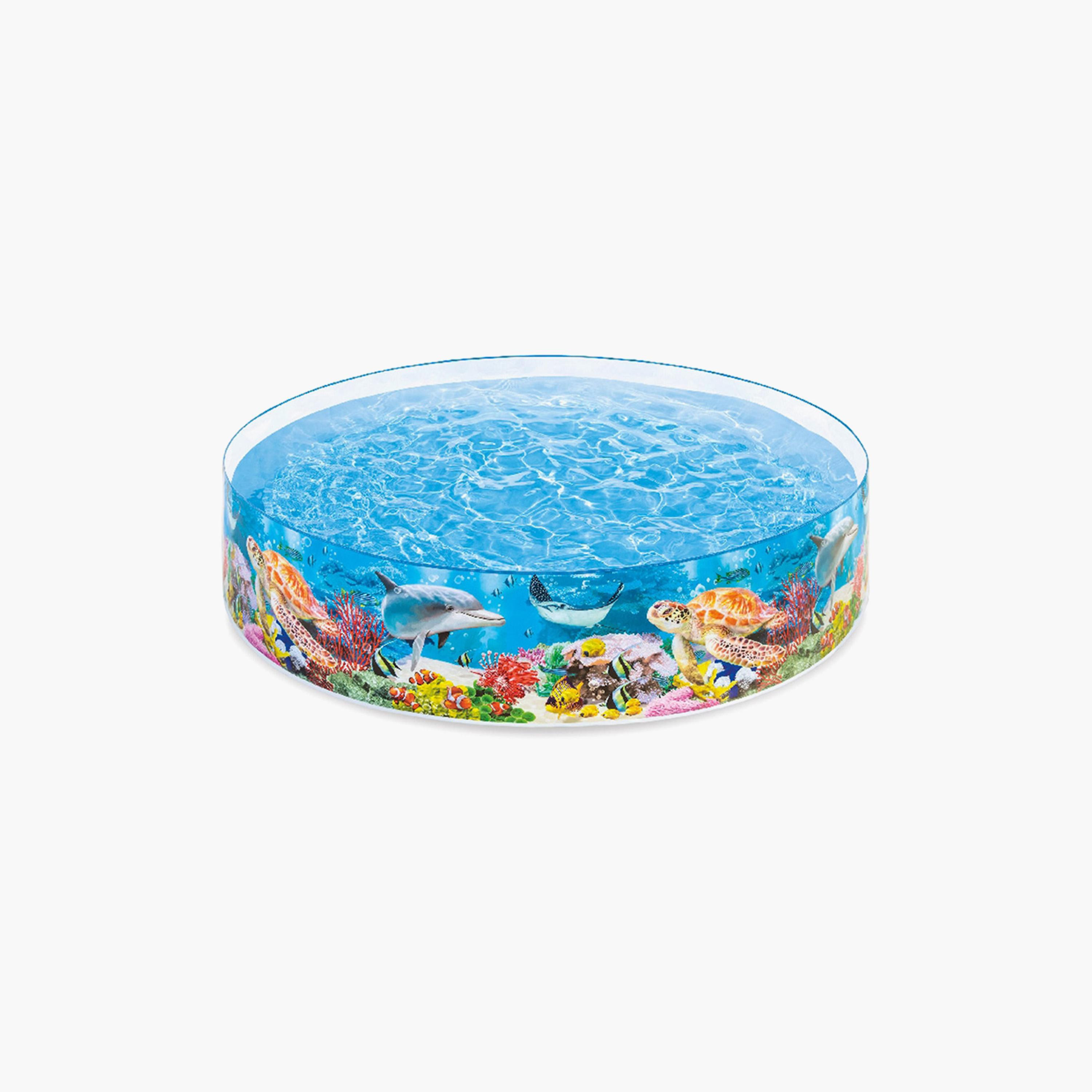 Intex Rainbow Inflatable Pool with Repair Patch - 8.01 x 1.51 ft-toys-outdoor-poolandbeach-poolaccessories-image-2