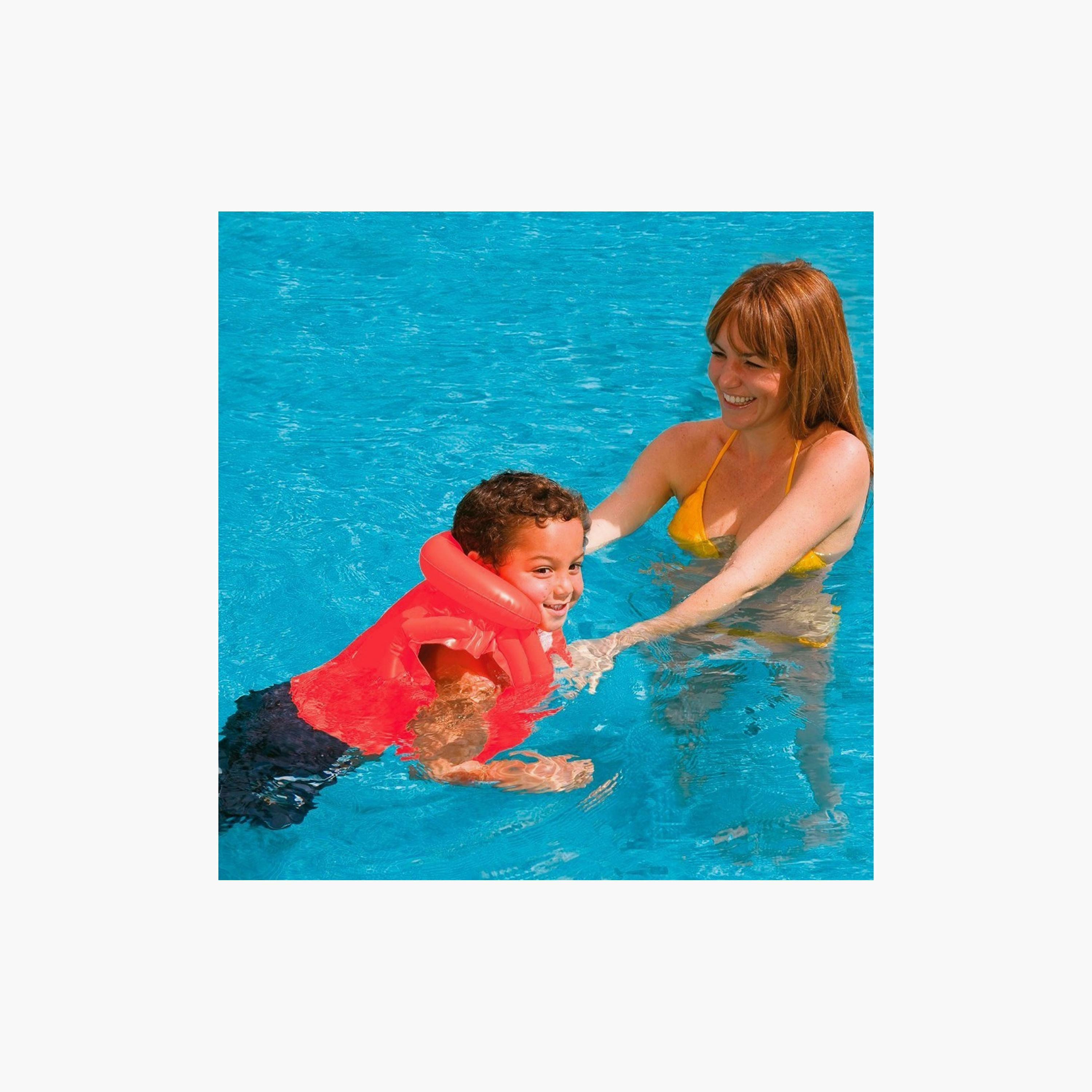 سترة سباحة فاخرة - حمراء من إنتكس-toys-outdoor-poolandbeach-poolaccessories-image-2